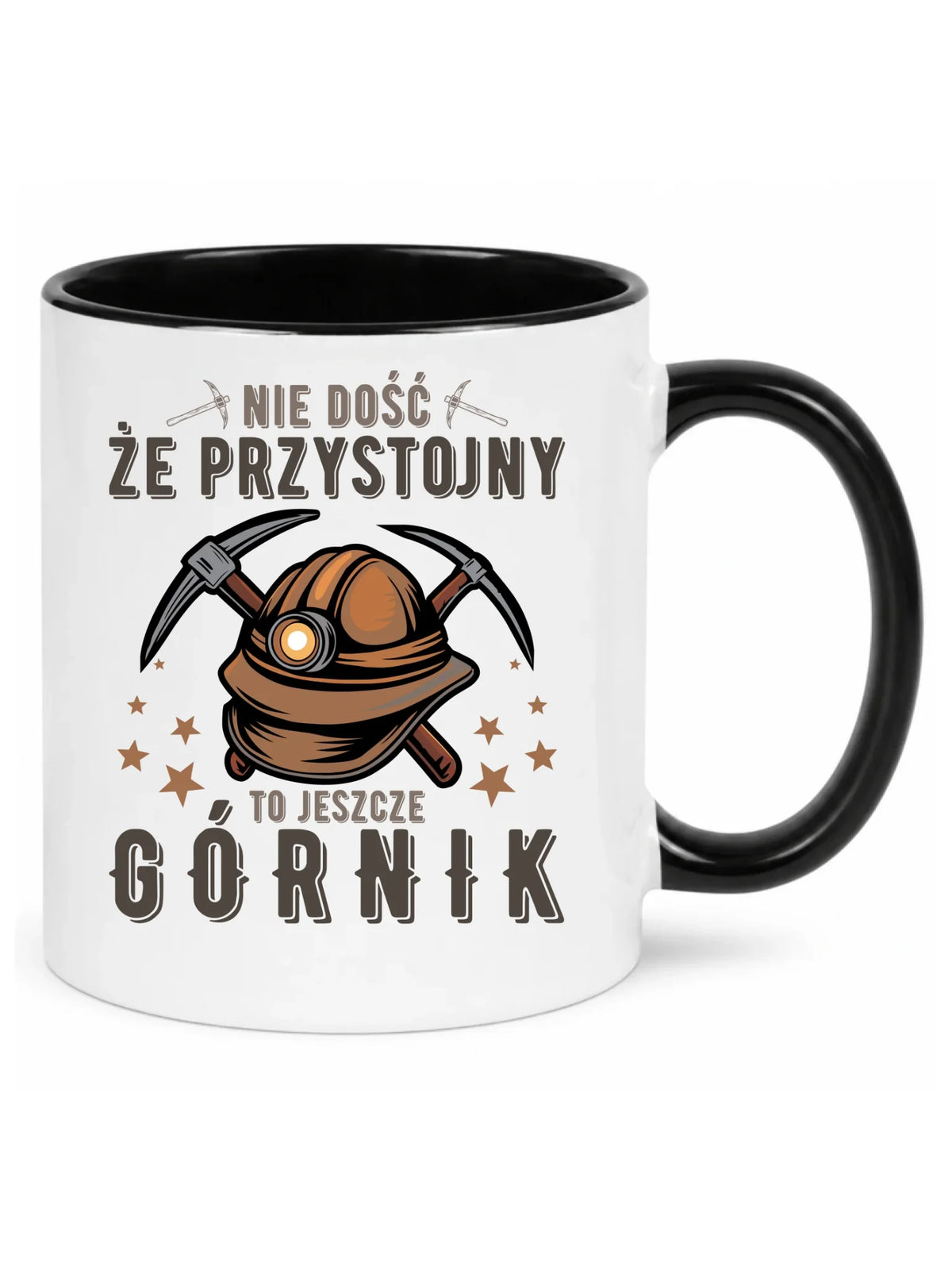Kubek - prezent dla górnika - Nie dość, że przystojny to jeszcze górnik G16