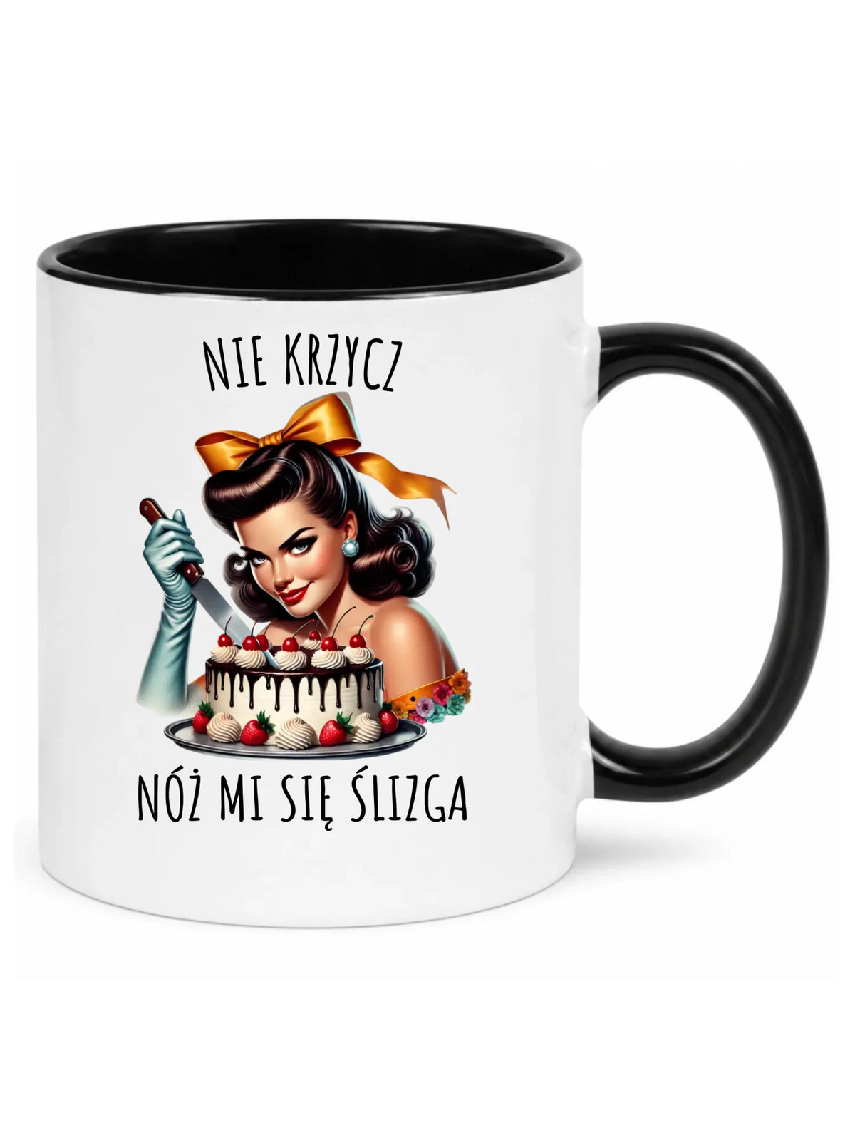 Kubek dla niej - Nie krzycz, nóż mi się ślizga - Czarny humor DZ22