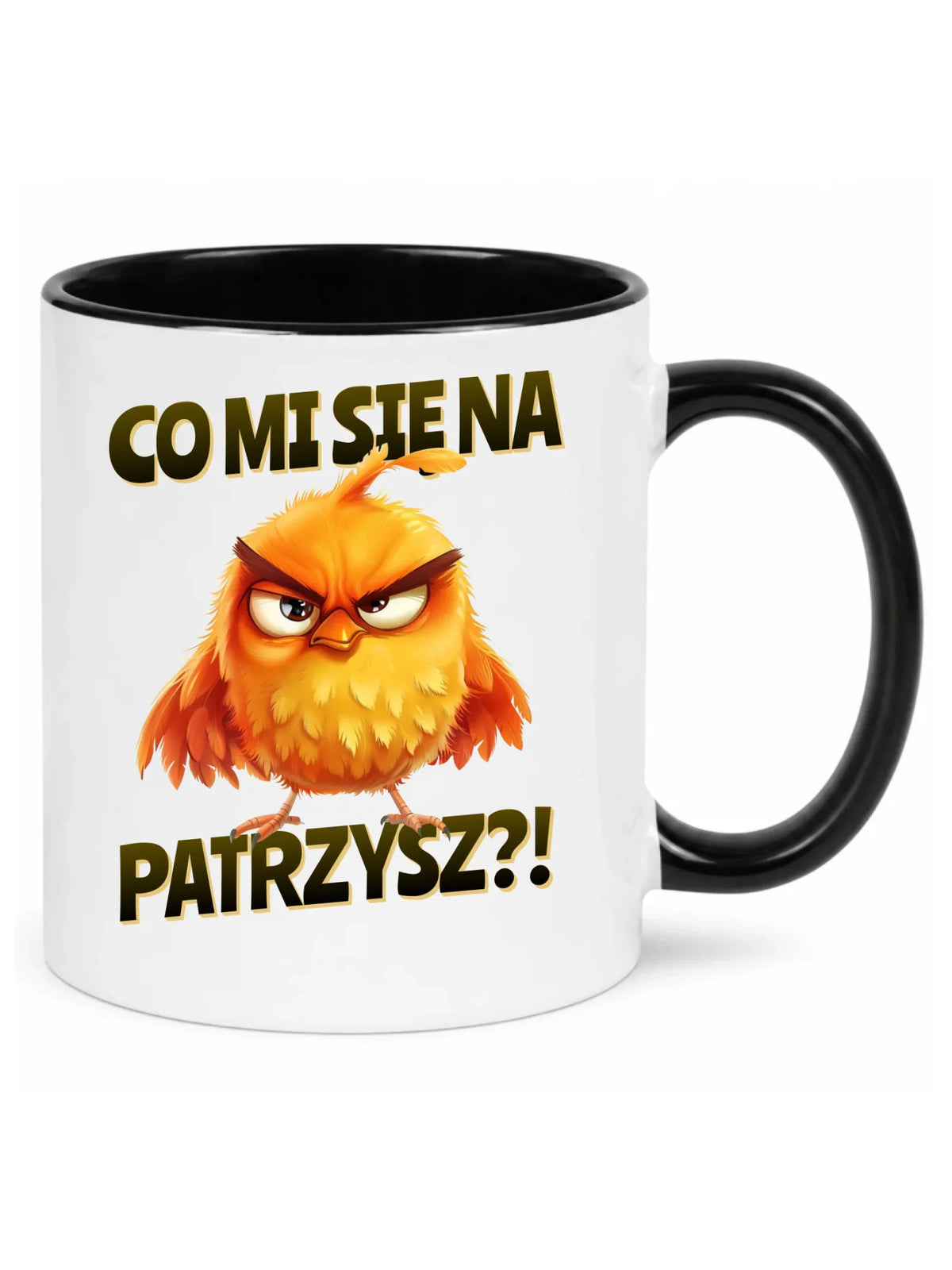 Śmieszny kubek - Prezent dla chłopaka kolegi - Co mi się na ptaka patrzysz DCH24