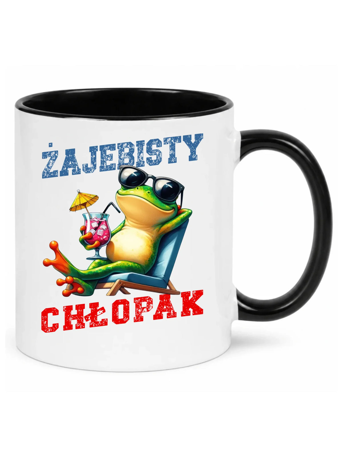 Kubek z żabą - prezent dla chłopaka - Żajebisty chłopak DCH19