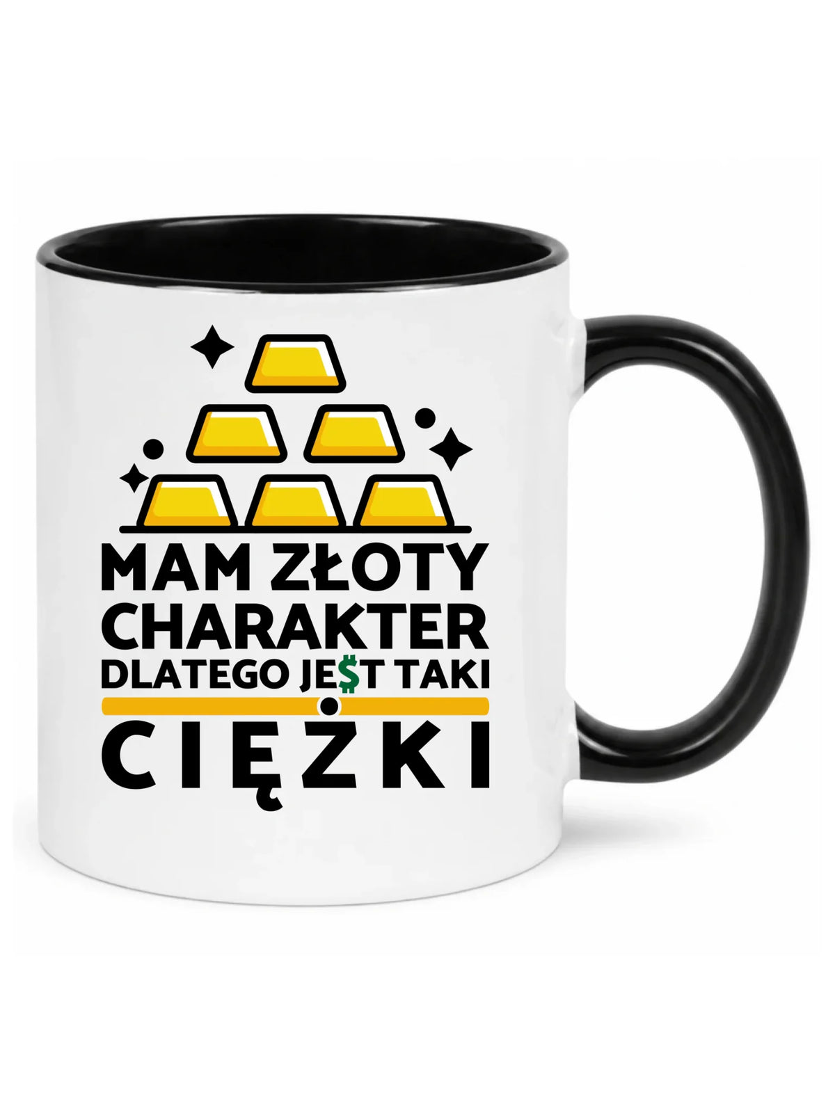 Kubek - prezent dla chłopaka - Złoty charakter DCH16