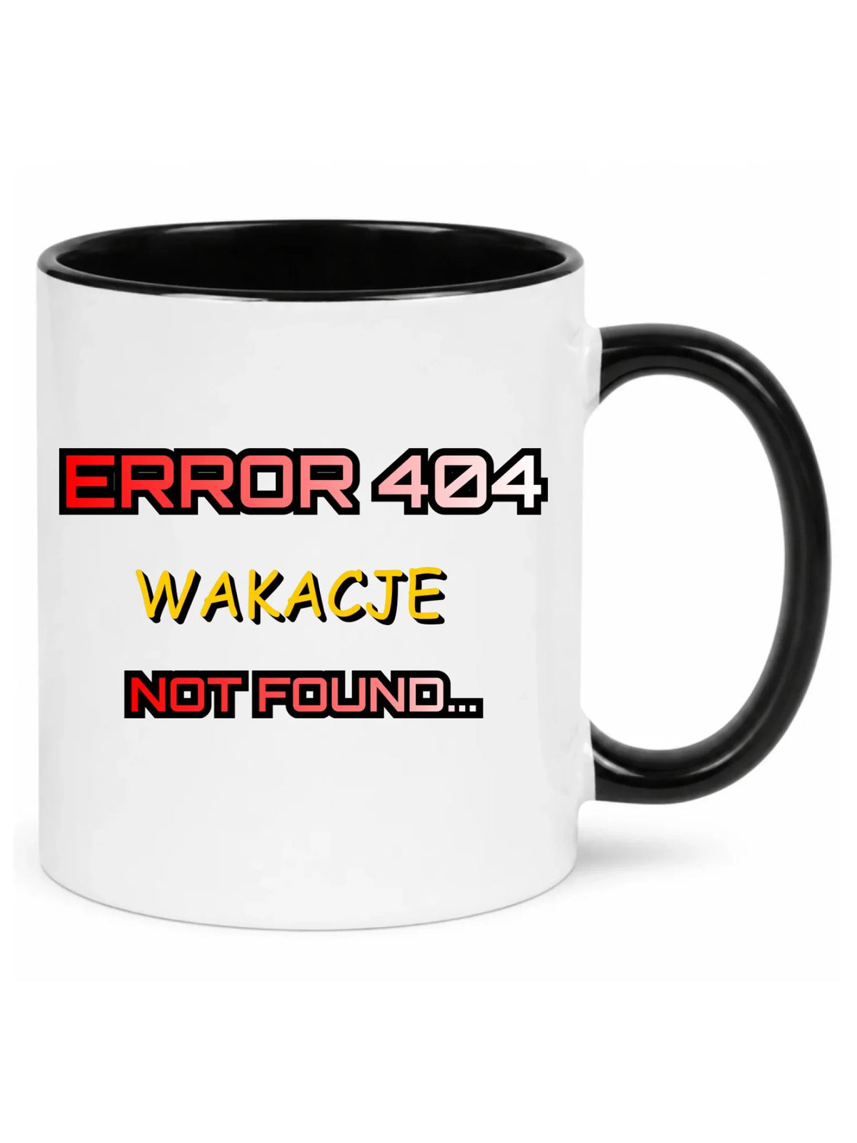 Kubek szkolny - Error 404 - śmieszny SZ15