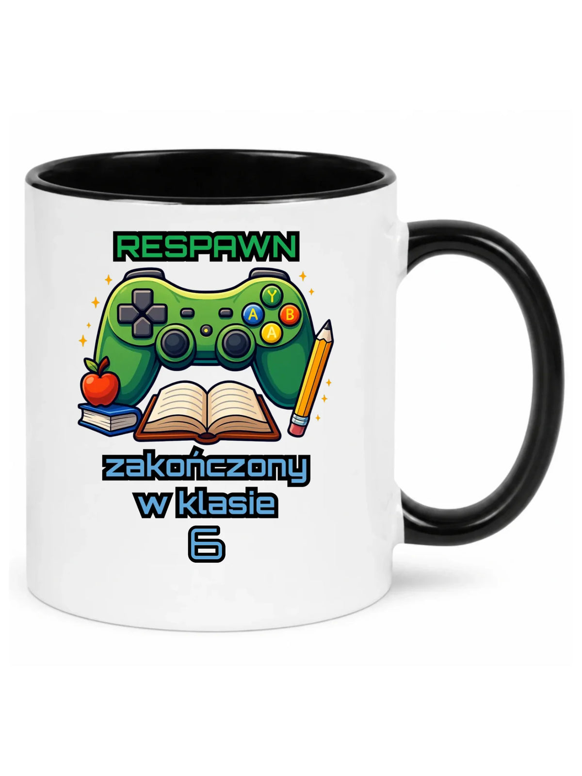 Kubek szkolny - Respawn - gamer do szkoły - personalizowany SZ18