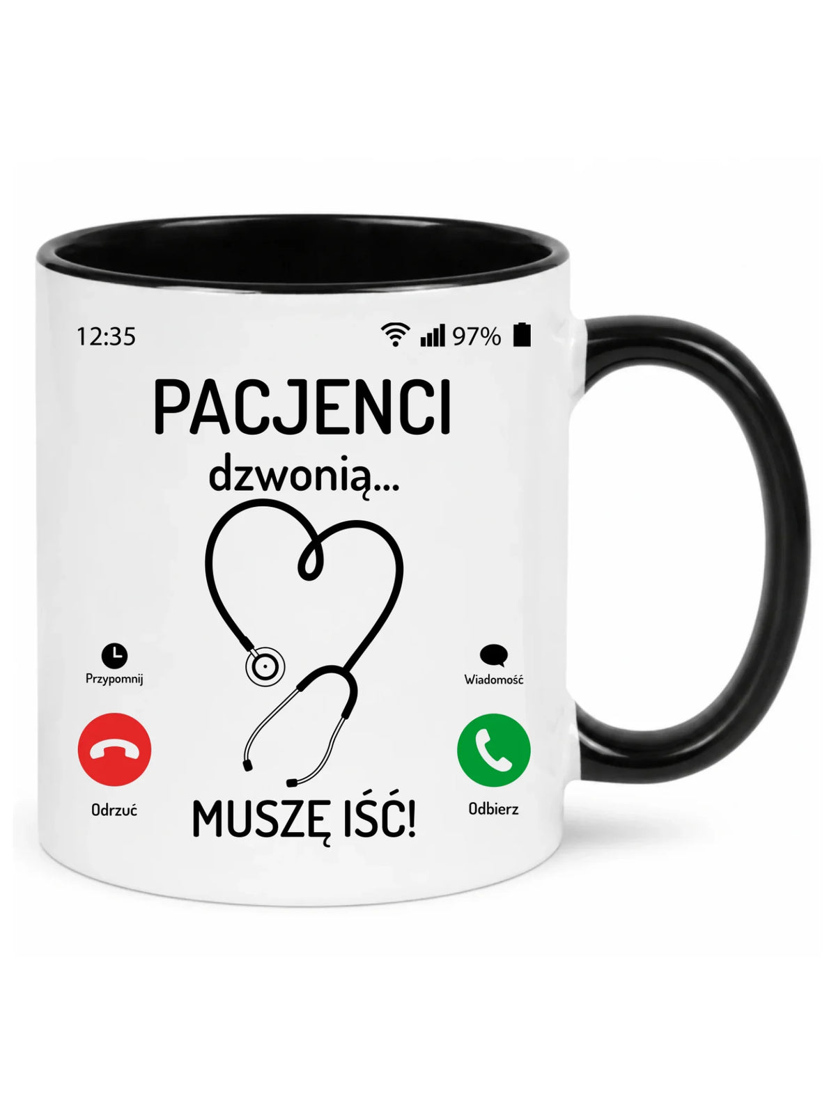 Kubek dla lekarza - Pacjenci dzwonią muszę iść ZL06