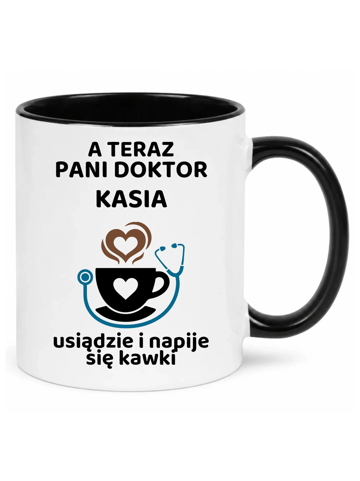 Kubek dla Pani Doktor - Napije się kawki - personalizowany ZL04