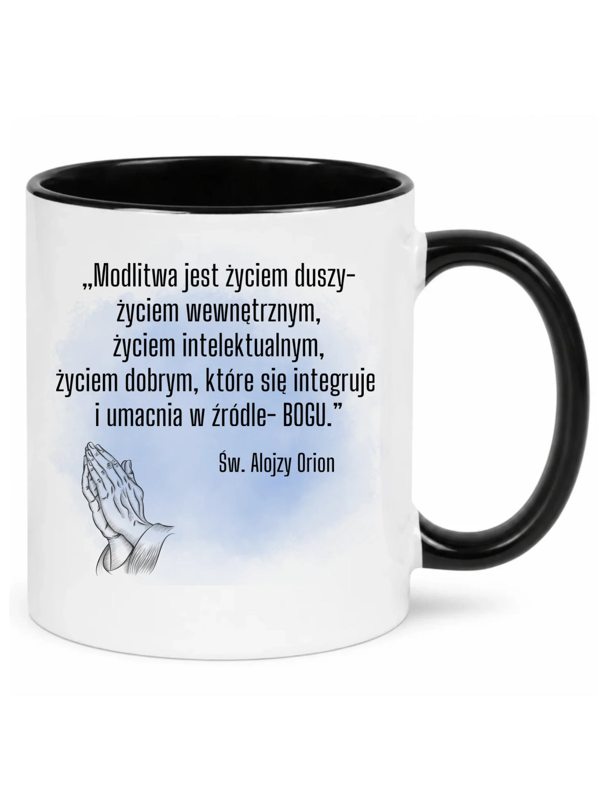 Kubek chrześcijański - Modlitwa jest życiem duszy św. Alojzy Orion DU02