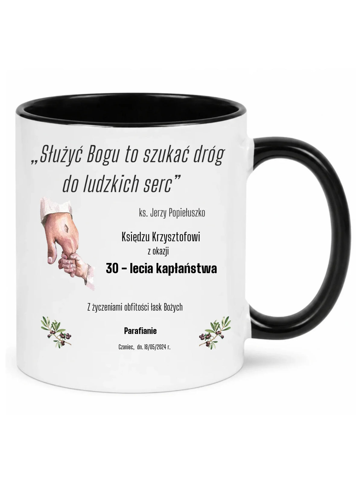 Kubek - Prezent dla księdza na Rocznicę Kapłaństwa - personalizowany DU01