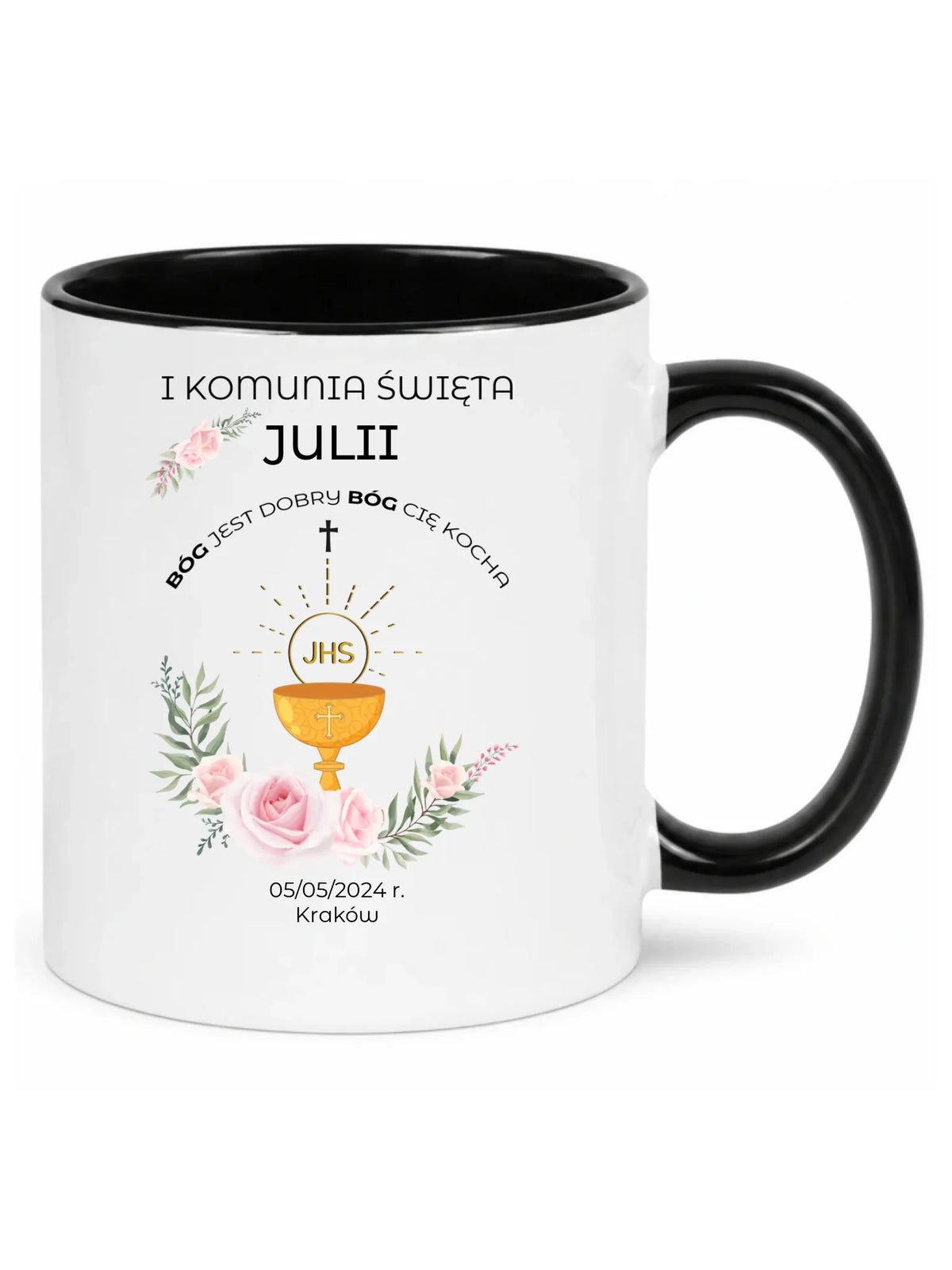 Kubek | Prezent na Pierwszą Komunię Świętą - personalizowany PK01