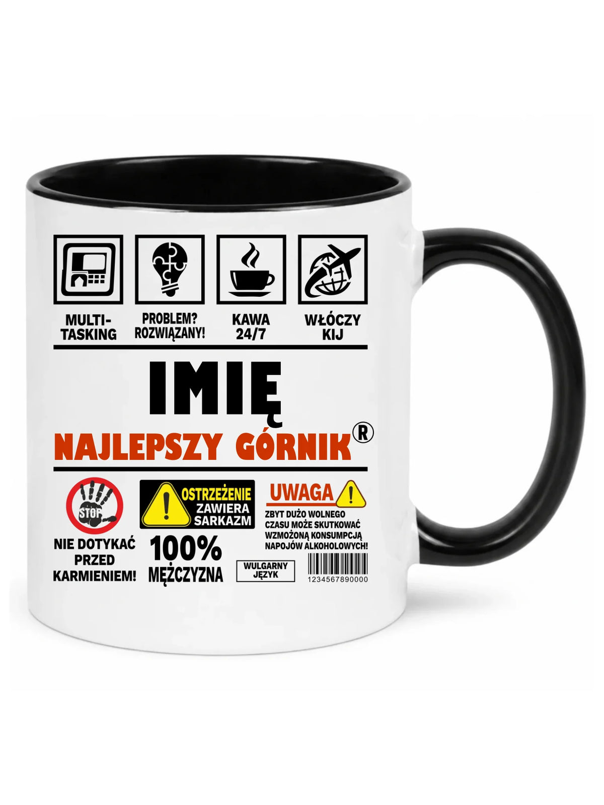 Kubek - prezent dla górnika - Najlepszy górnik 24/7 - personalizowany G11