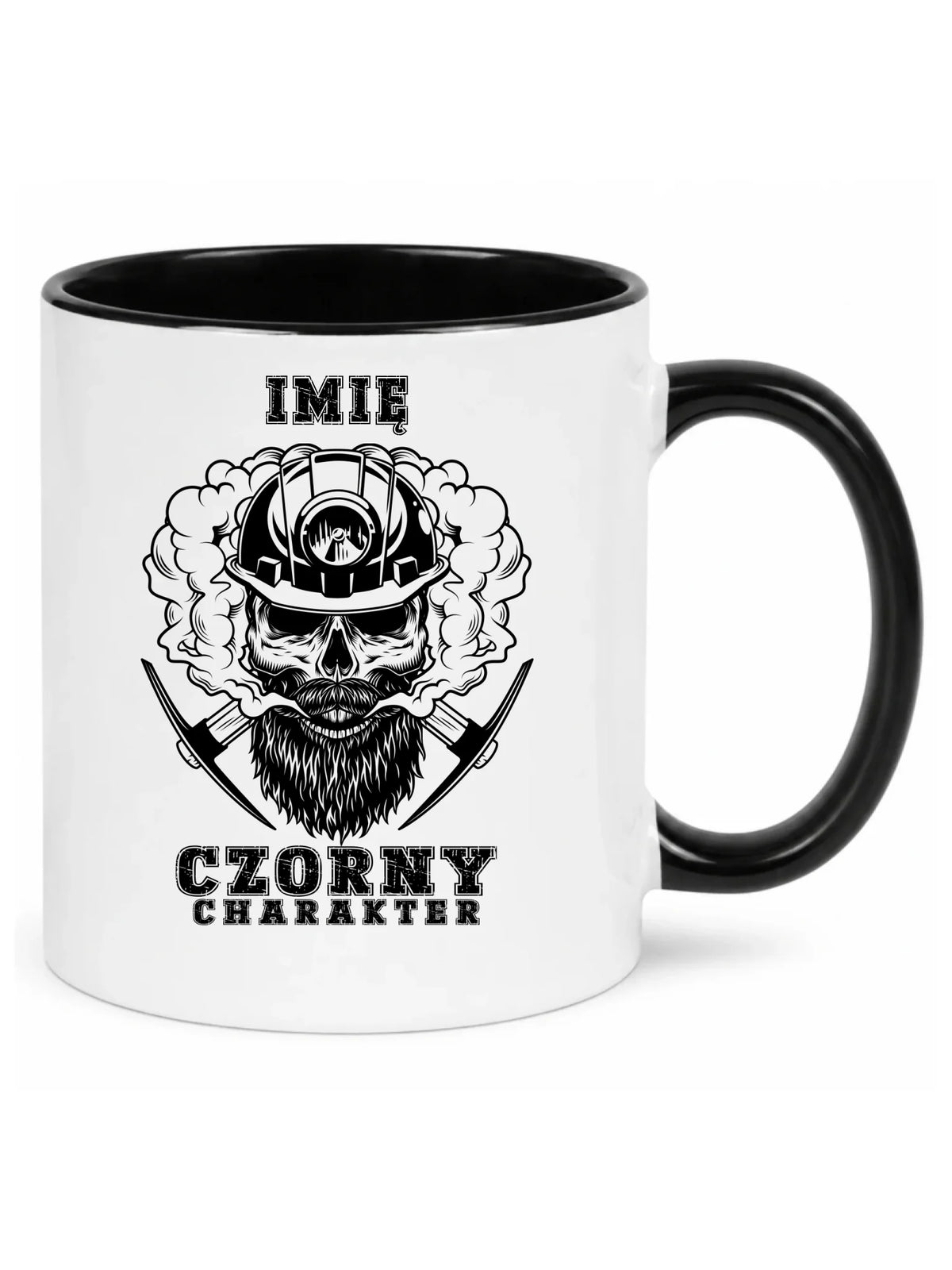 Kubek - prezent dla górnika - Czorny charakter - personalizowany G06