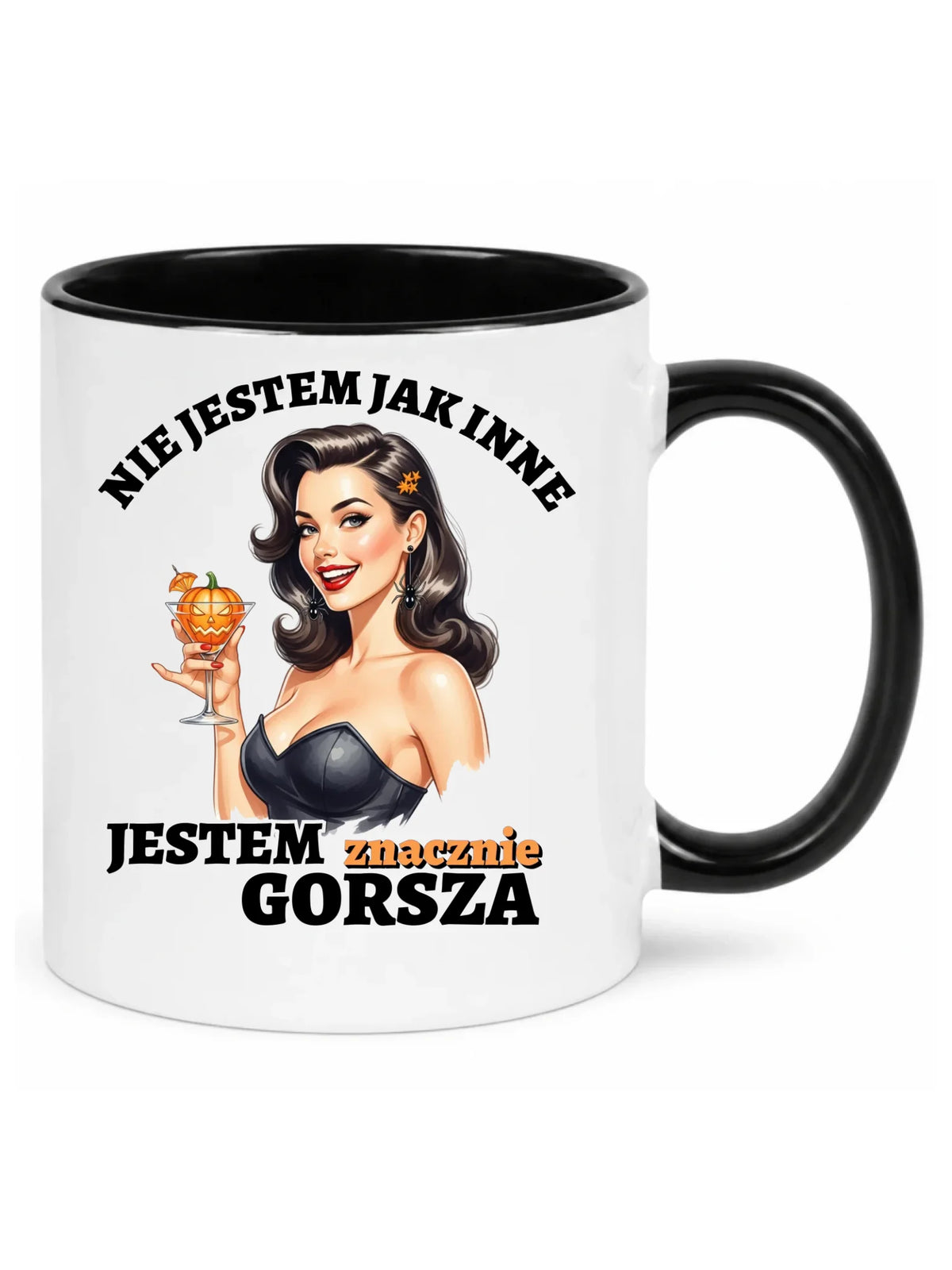 Kubek damski halloweenowy - Nie jestem jak inne HL24