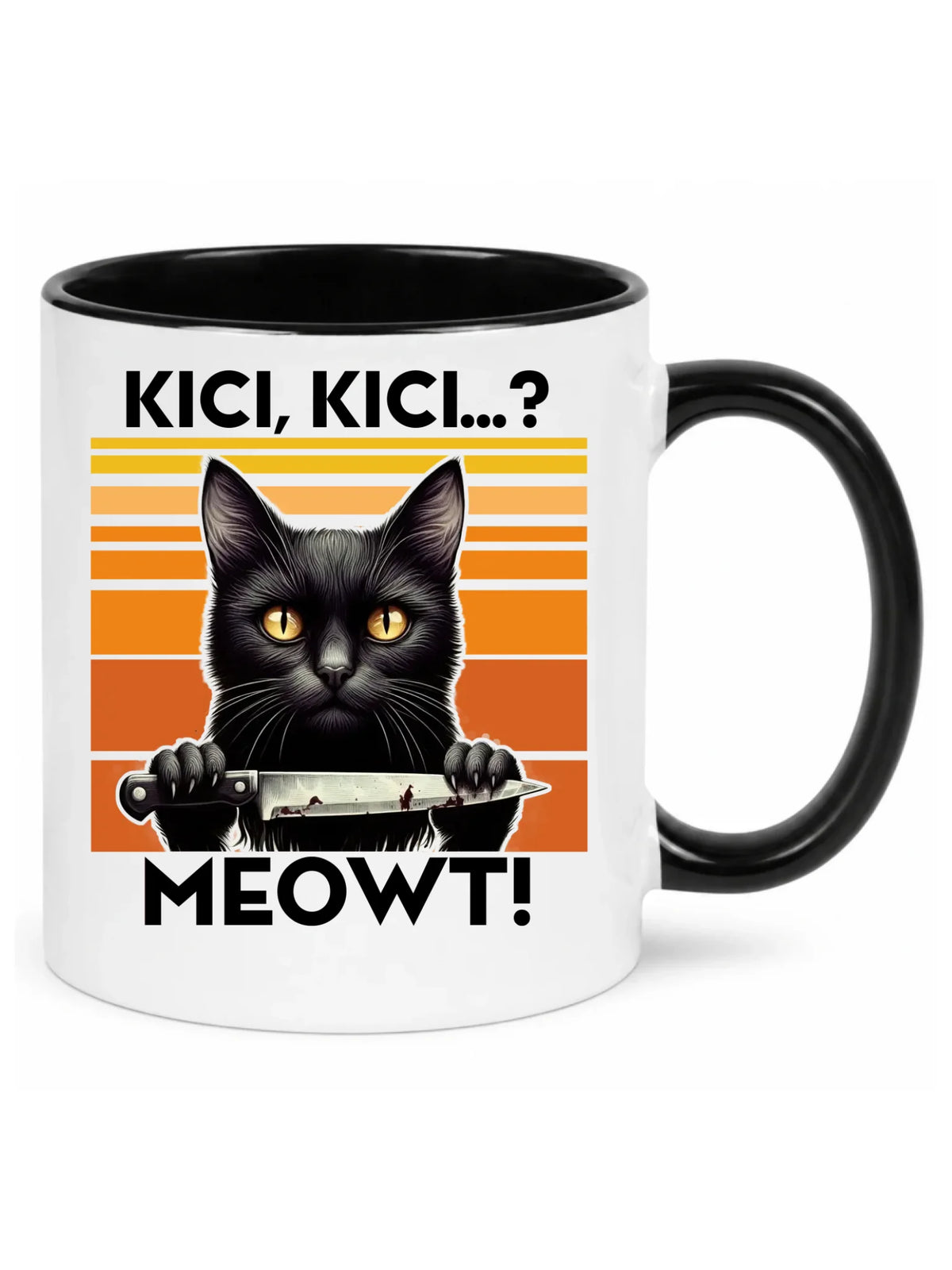 Kubek - Kot z nożem - Kici, kici... MEOWT! HL17