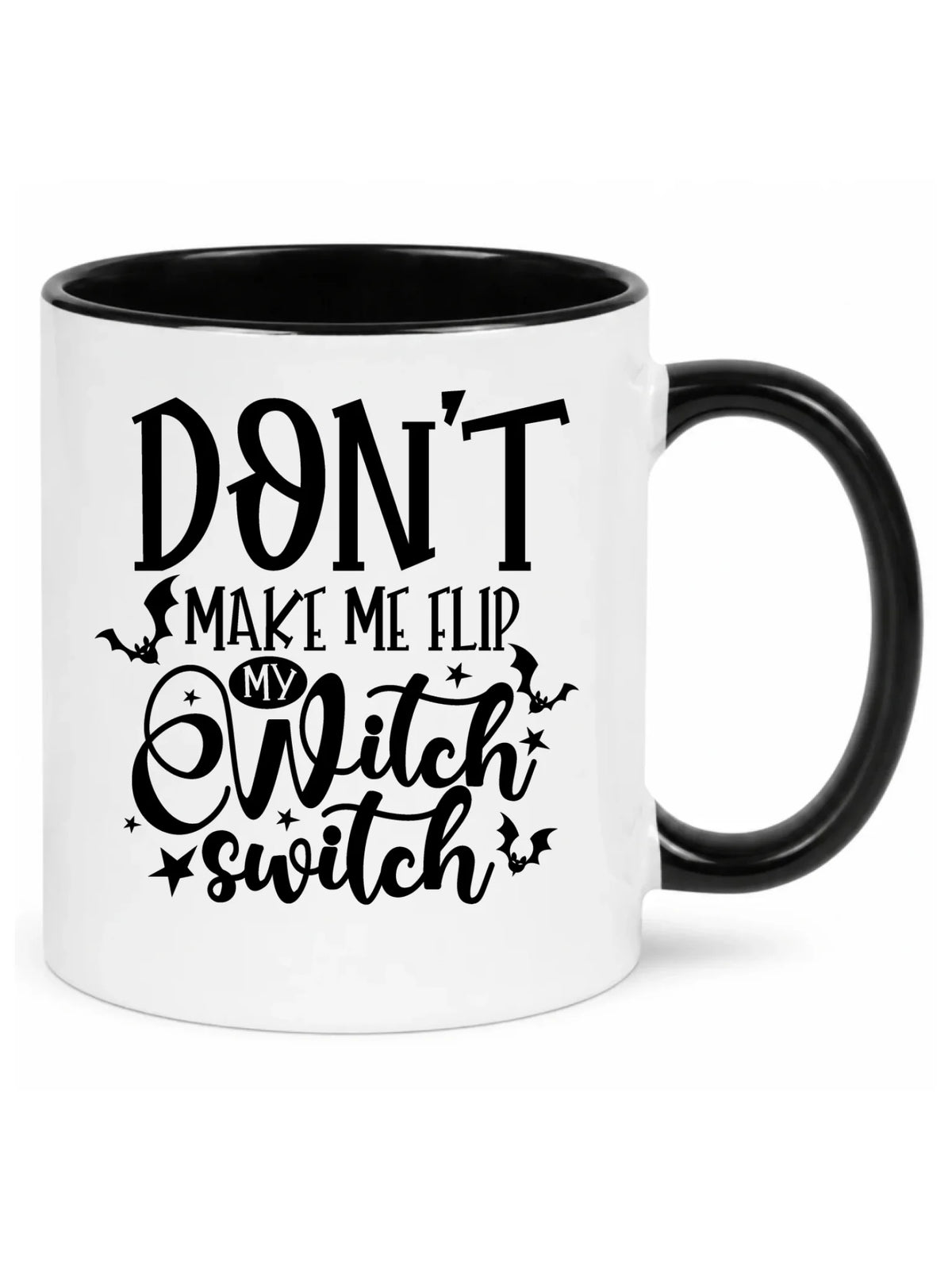 Kubek na Halloween - Don't make me flip my witch switch - śmieszny HL11