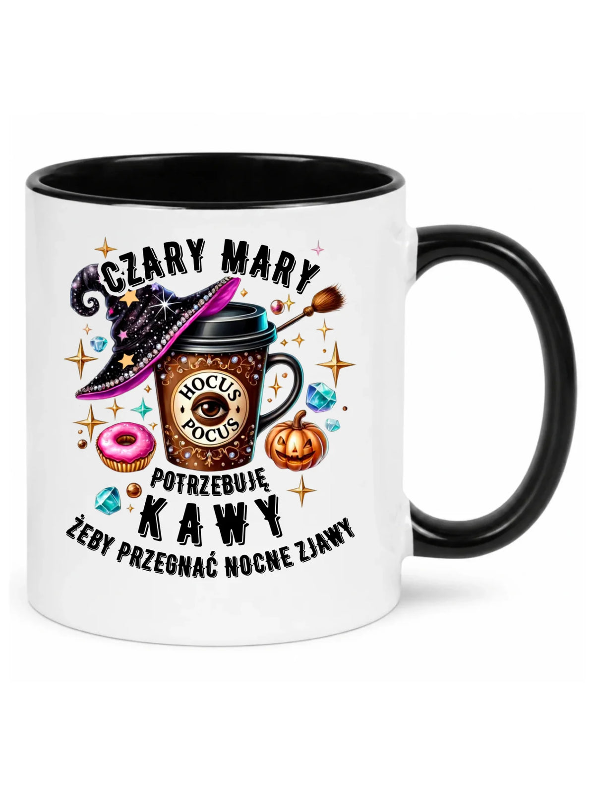 Kubek na Halloween - Potrzebuję kawy HL03