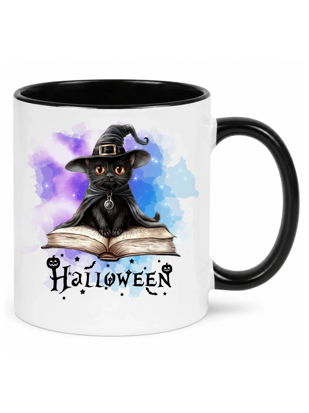 Kubek na Halloween - Kot Czarodziej HL06