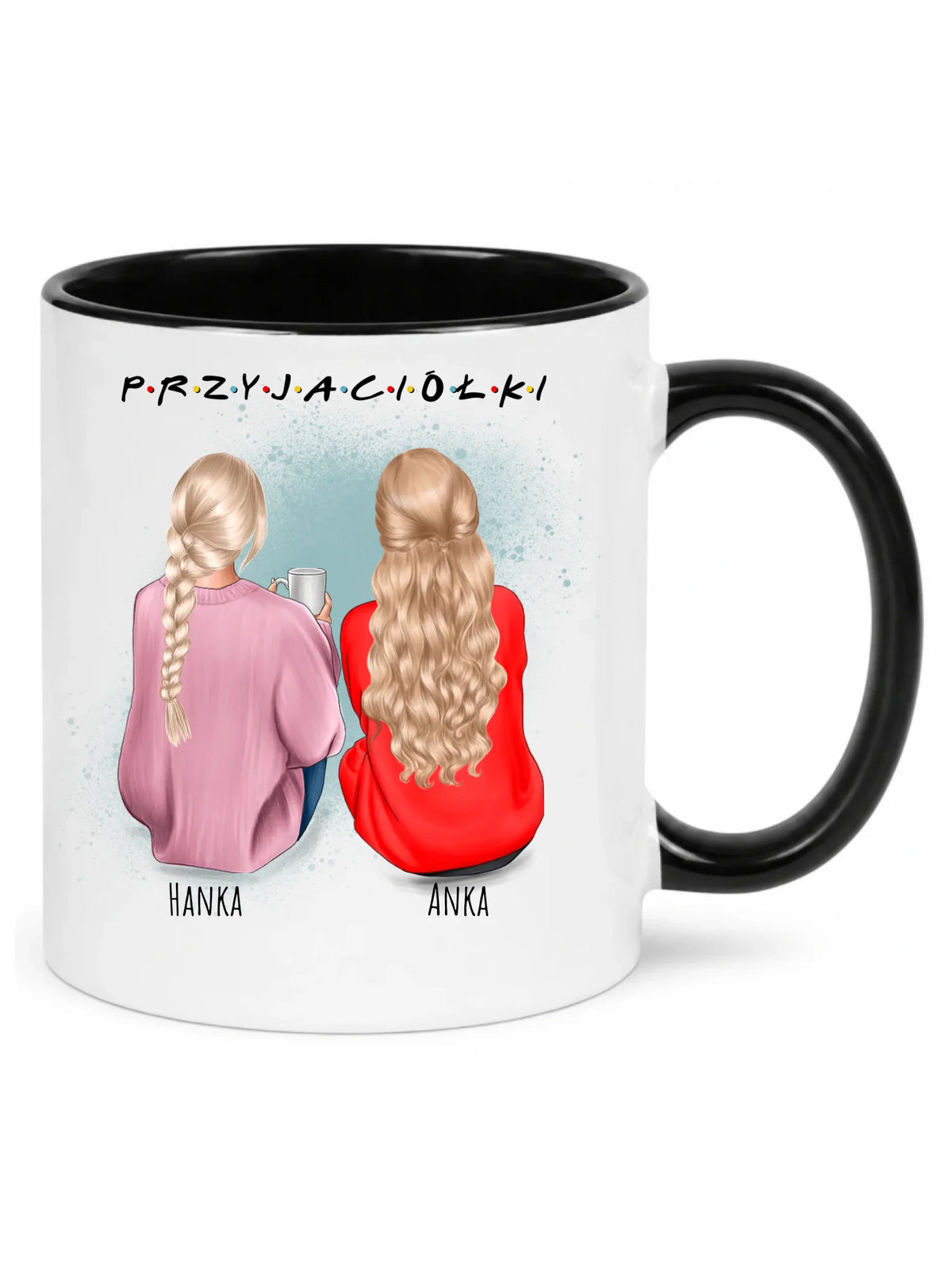 Kubek - prezent dla przyjaciółki - personalizowane postacie 2-4 osoby PR02