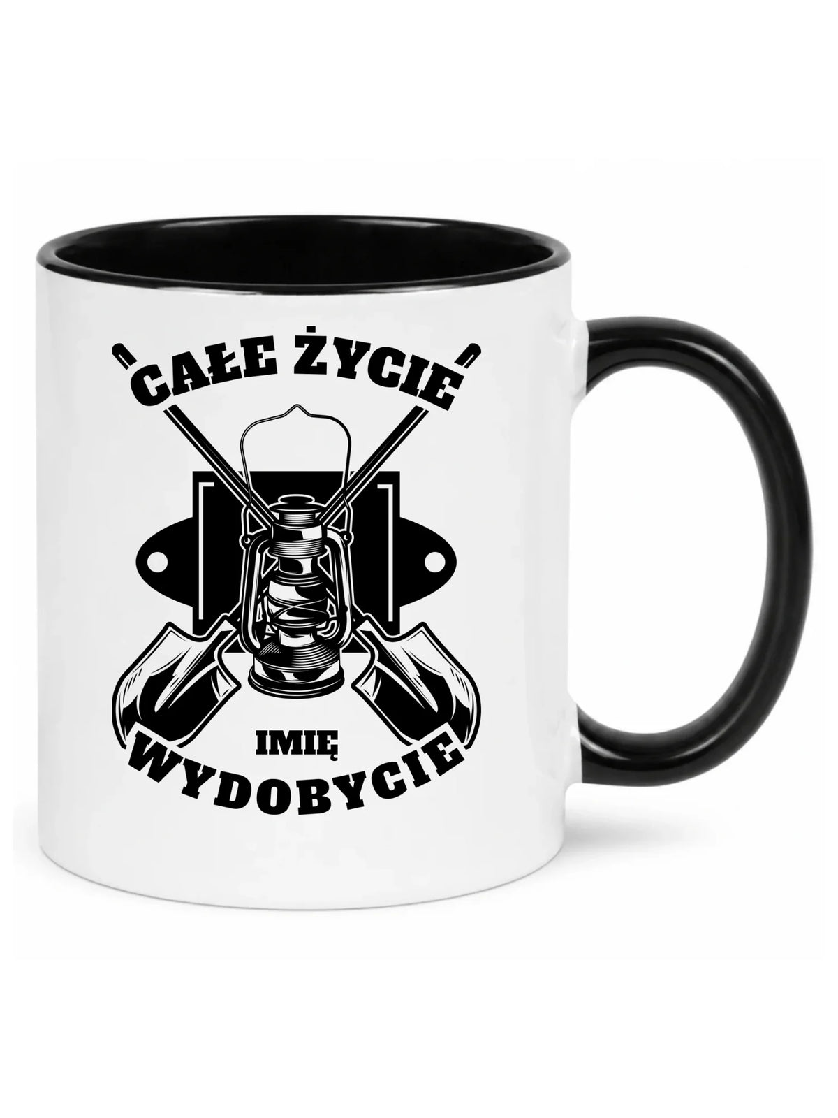 Kubek - prezent dla górnika - Całe życie wydobycie - personalizowany G01