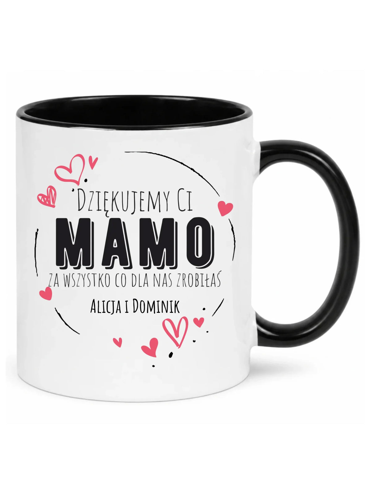 Kubek dla mamy - Dziękujemy Ci Mamo - personalizowany DM43