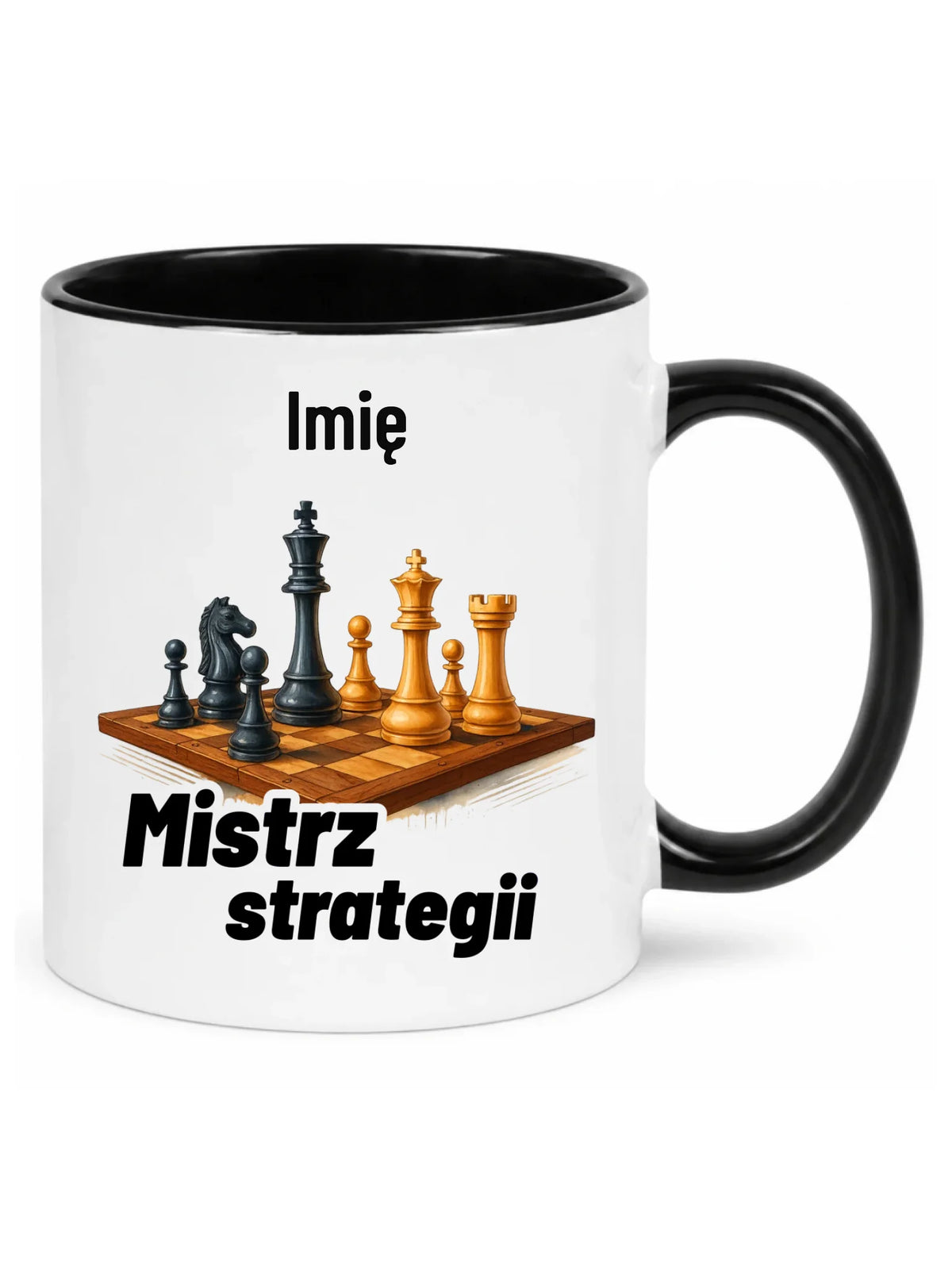 Kubek dla szachisty - Mistrz strategii - personalizowany HSZ11