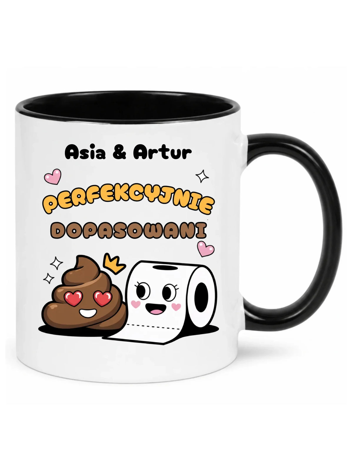Kubek dla par - Perfekcyjnie dopasowani - personalizowany W81