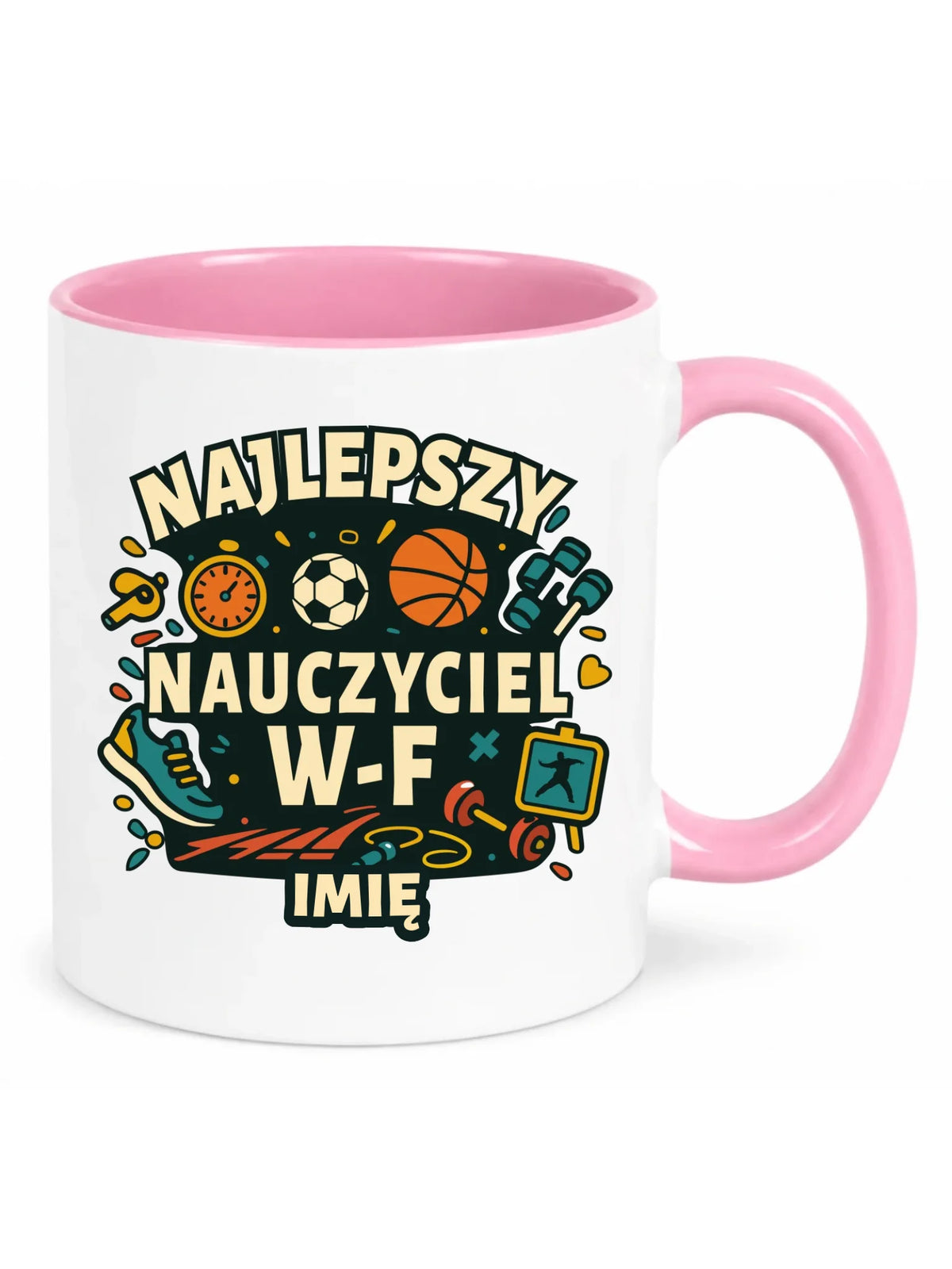 Kubek dla nauczyciela wychowania fizycznego W-F - personalizowany N50