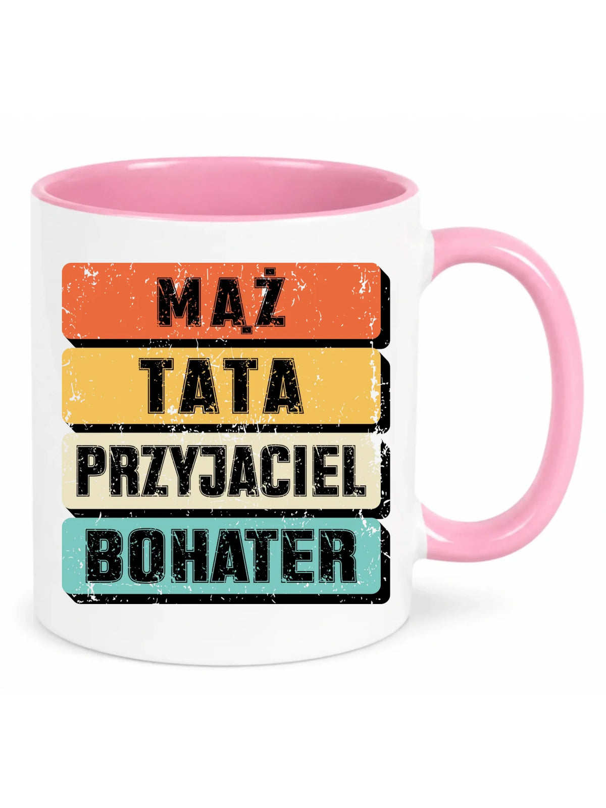 Kubek dla taty - Mąż Tata Przyjaciel Bohater DT05