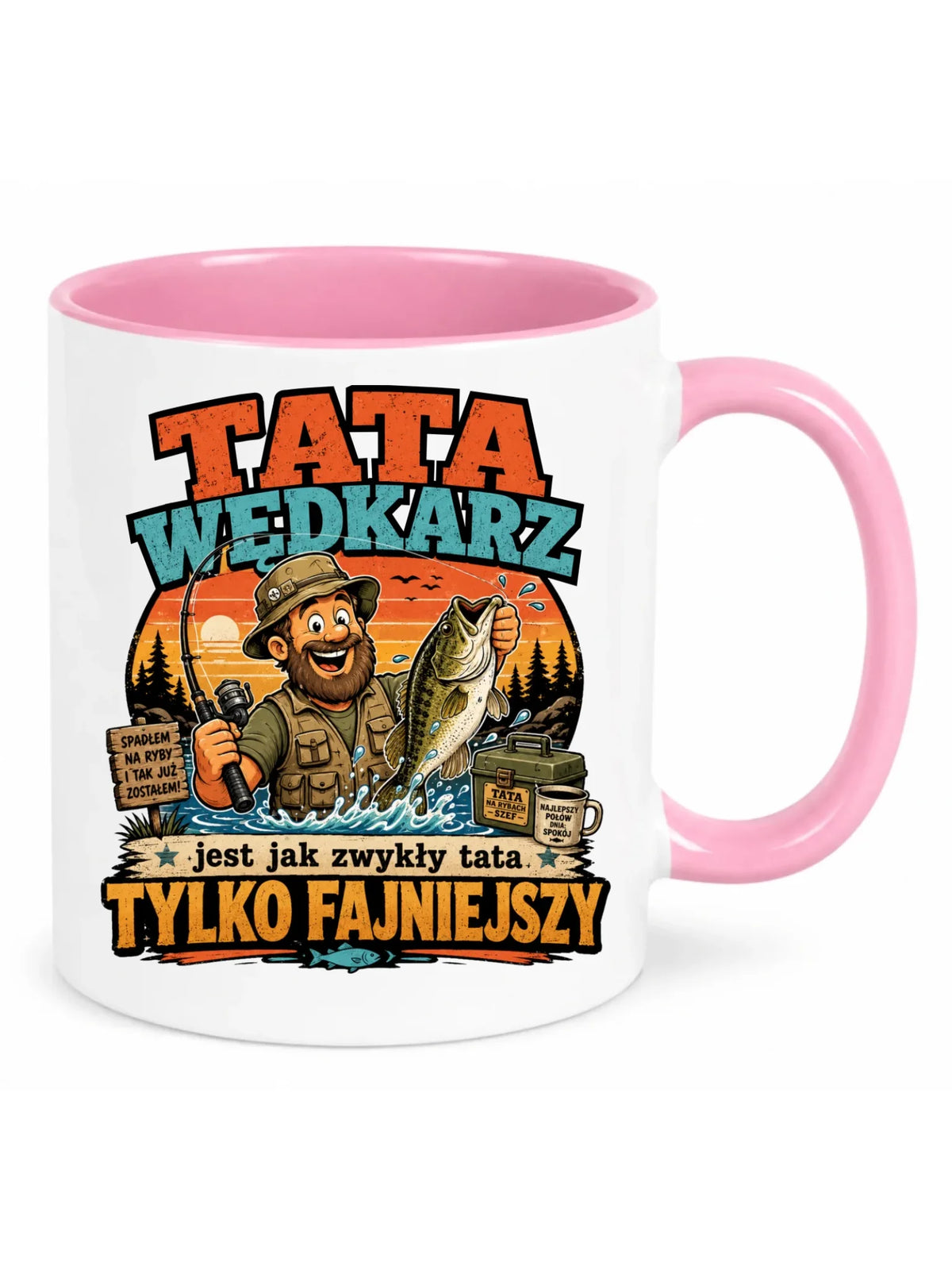 Kubek dla taty wędkarza - Tata wędkarz DT06