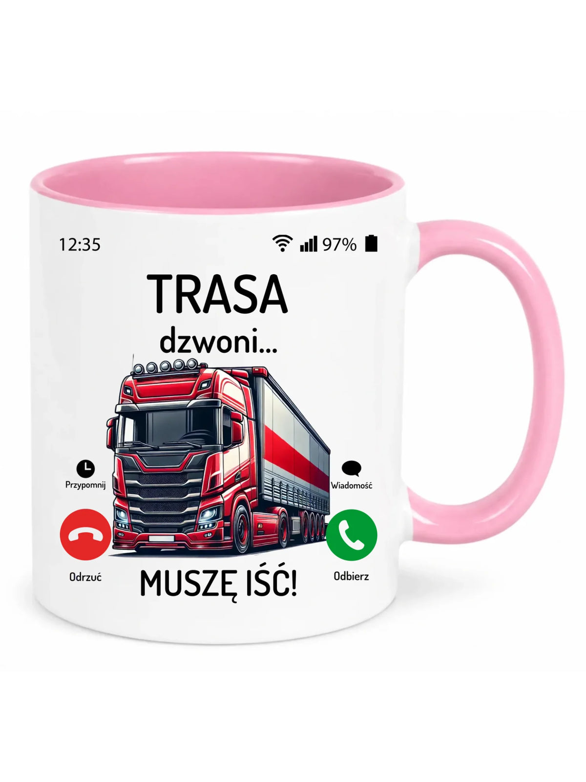 Kubek dla zawodowego kierowcy - Trasa dzwoni muszę iść ZKT03