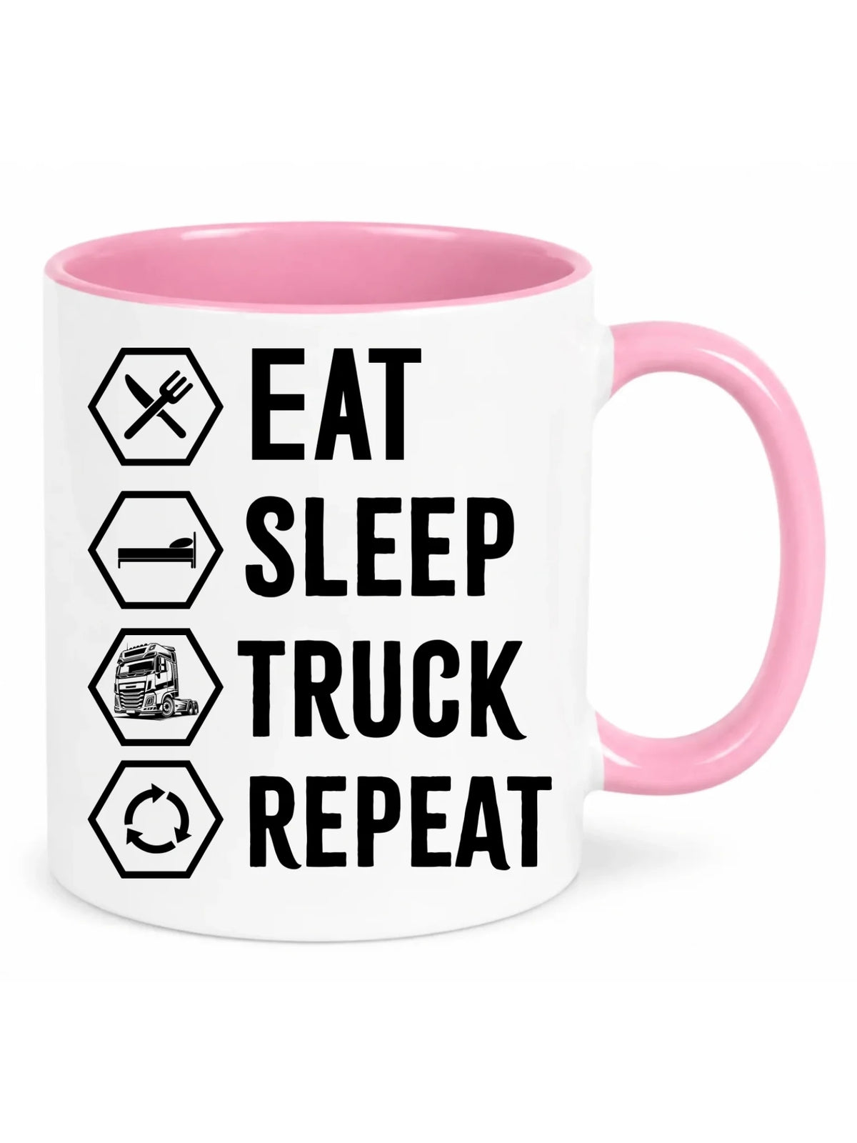 Kubek dla kierowcy ciężarówki - Eat Sleep Truck Repeat ZKT05