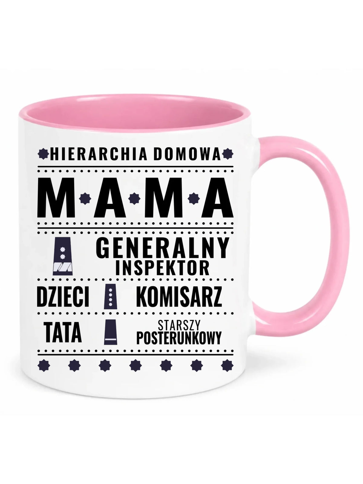 Kubek dla mamy - Generał Mama Policja - personalizowany DM41