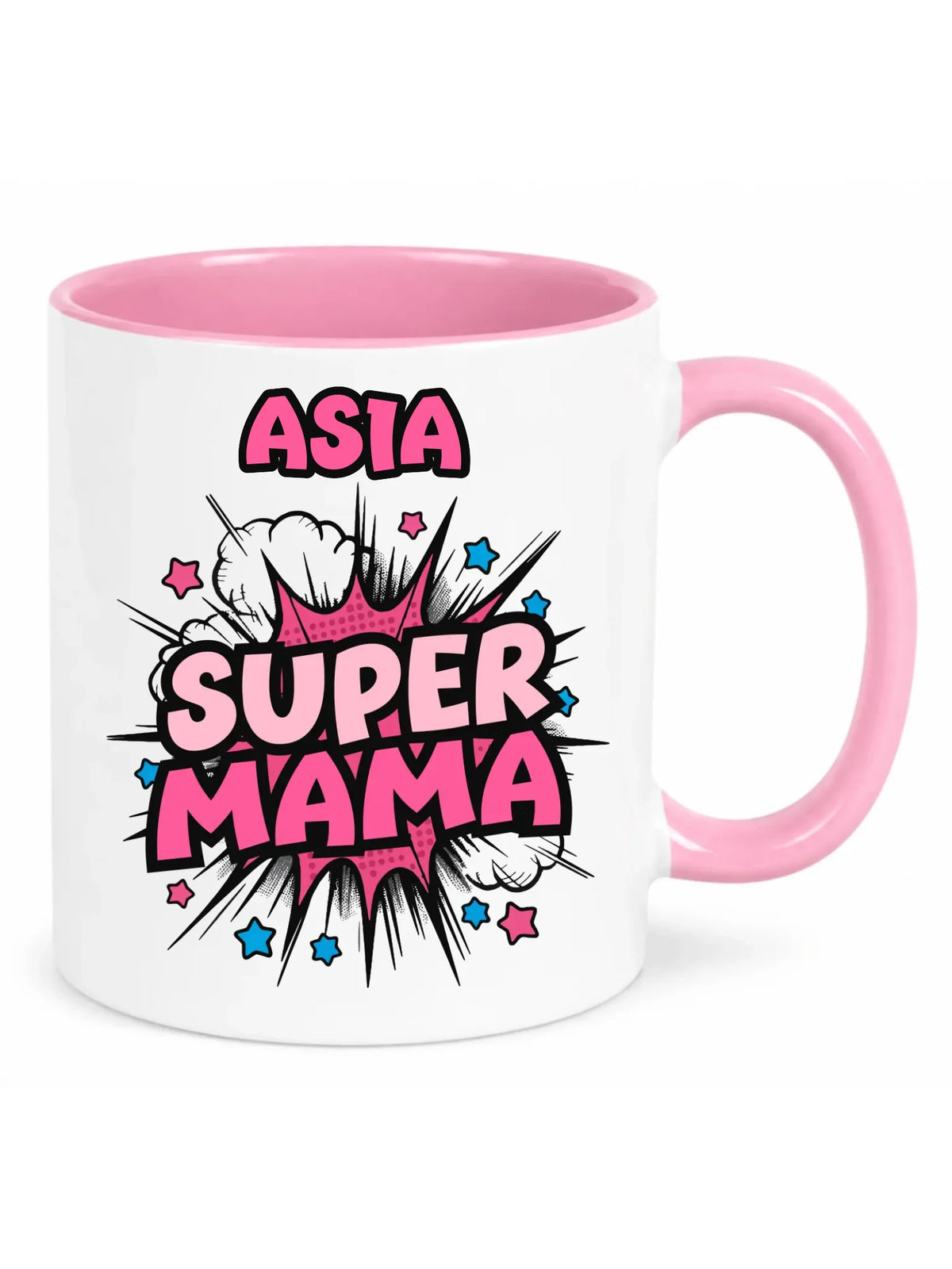 Kubek dla mamy z imieniem - Super Mama - personalizowany DM24