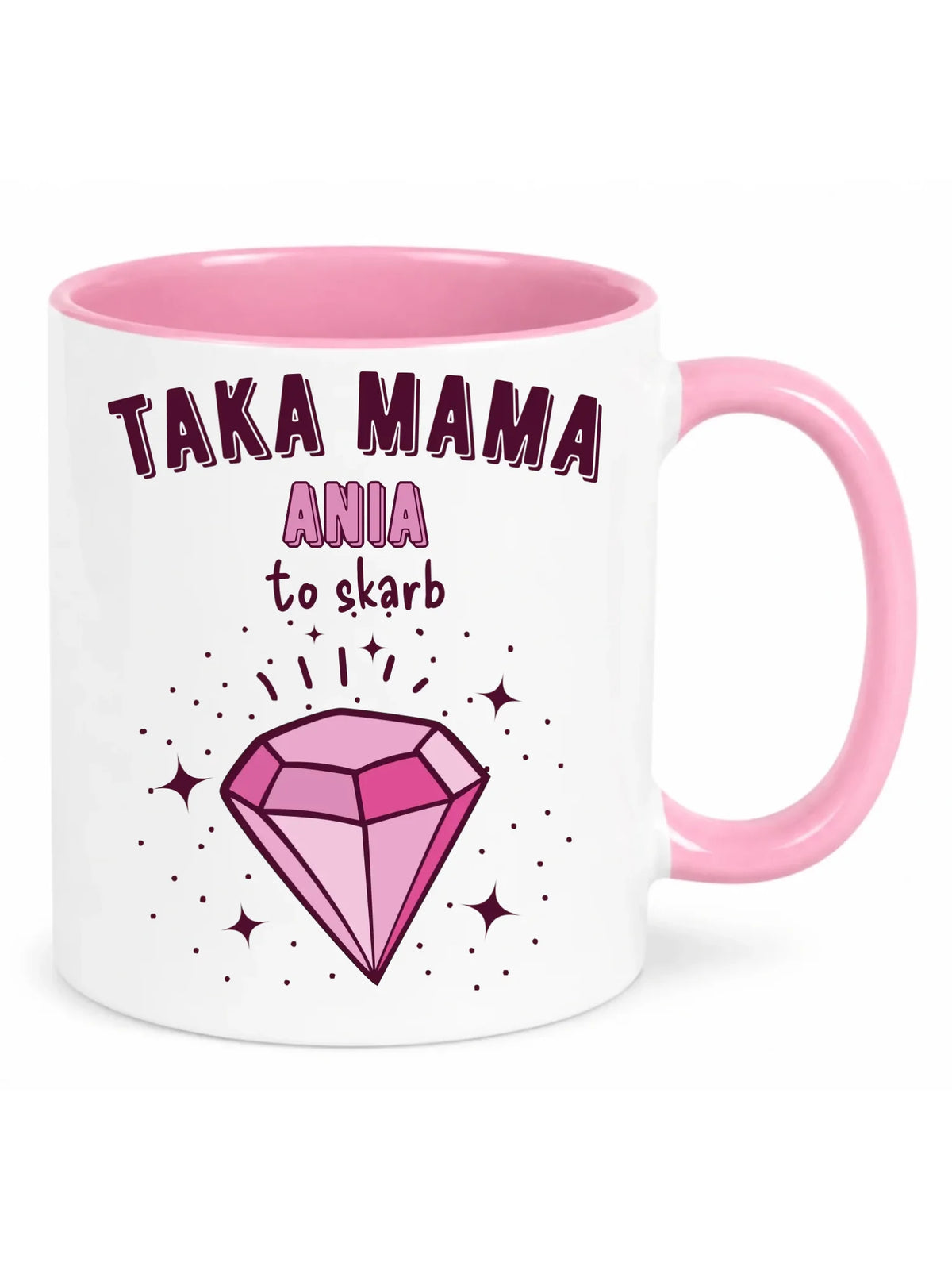 Kubek z imieniem dla mamy - Taka mama to skarb - personalizowany DM18