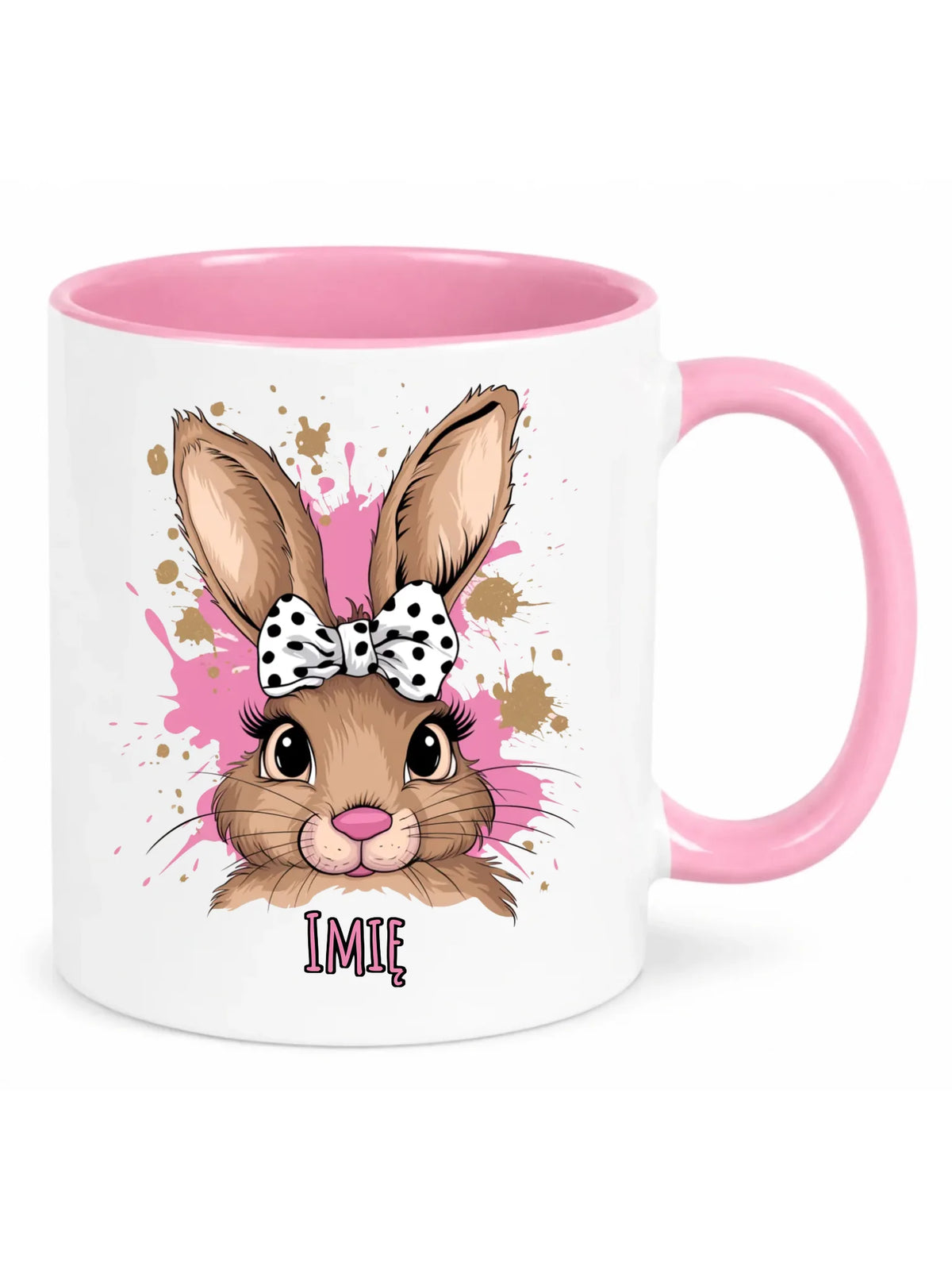 Kubek na Wielkanoc - Słodki Zajączek - personalizowany WN08