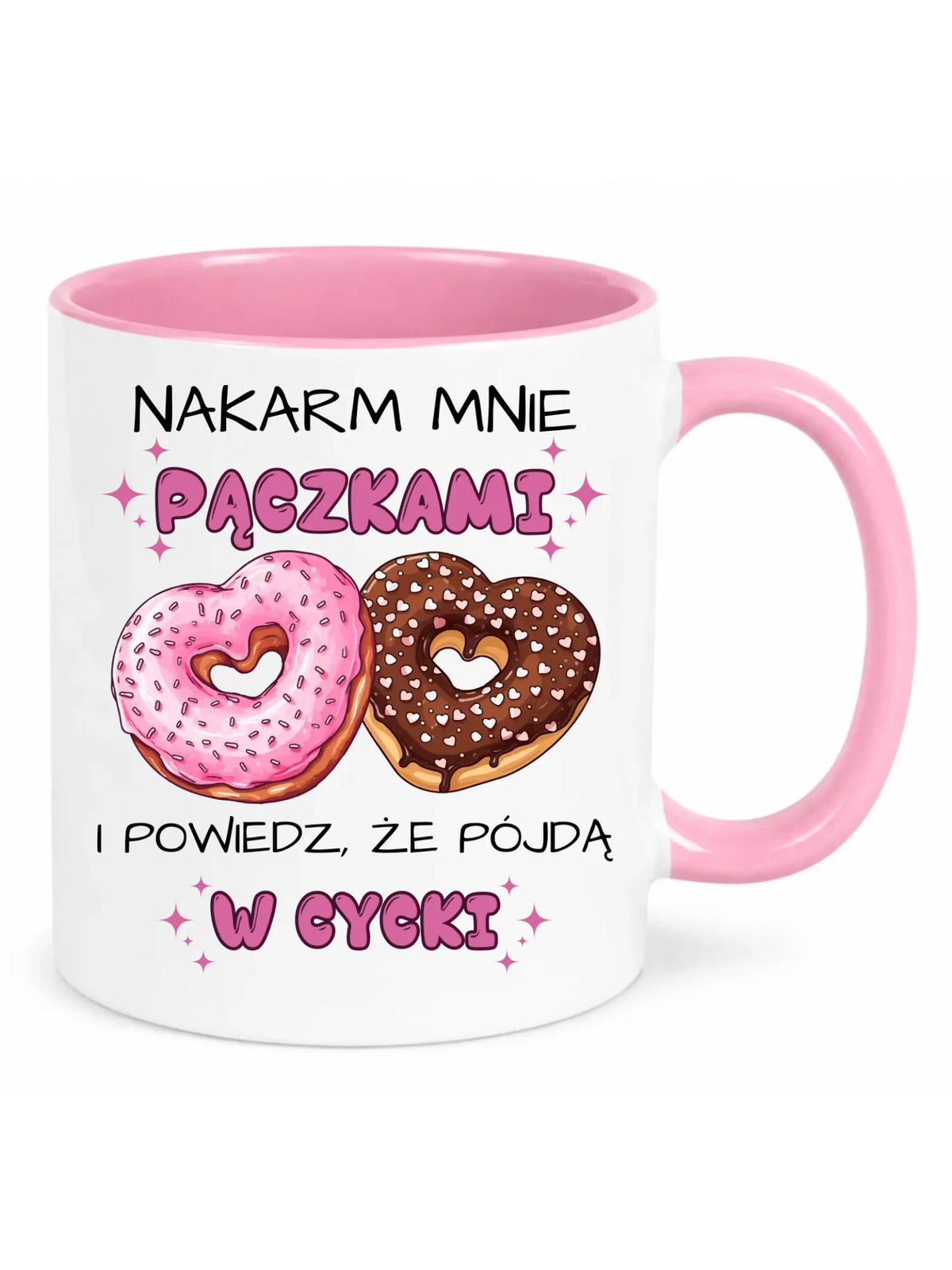 Kubek dla dziewczyny - Nakarm mnie pączkami W59