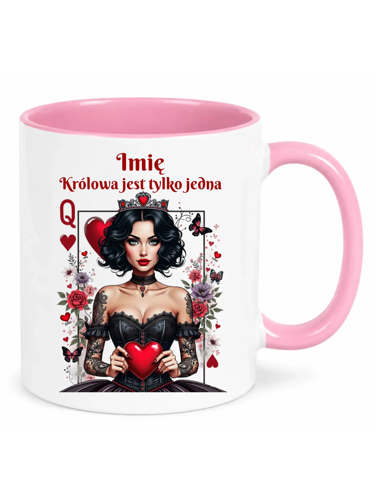 Kubek dla niej - Królowa jest tylko jedna - personalizowany W46
