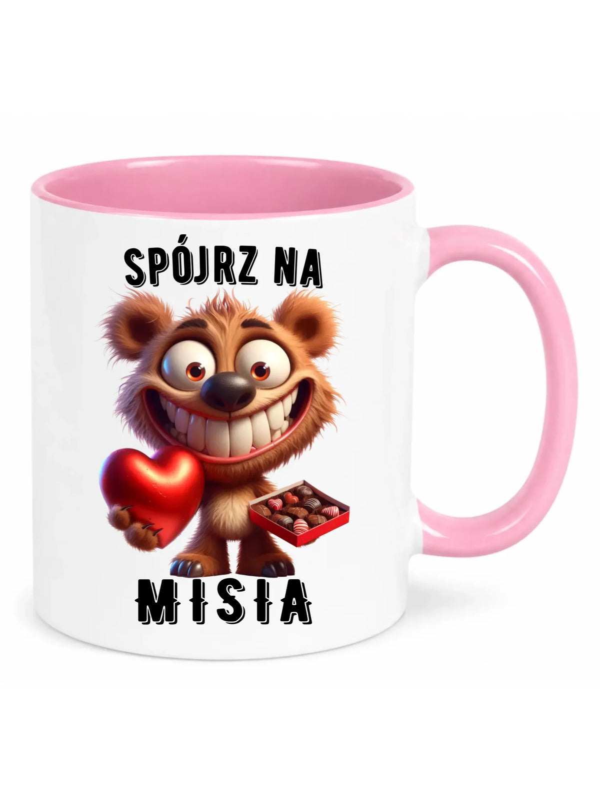 Kubek na Walentynki - Spójrz na Misia W31