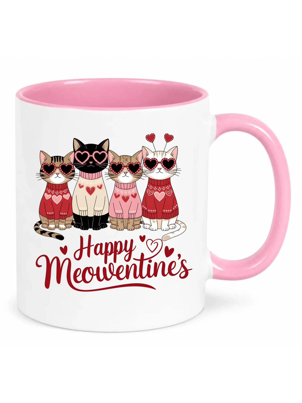 Kubek na Walentynki dla kociary - Happy Meowentine's W25