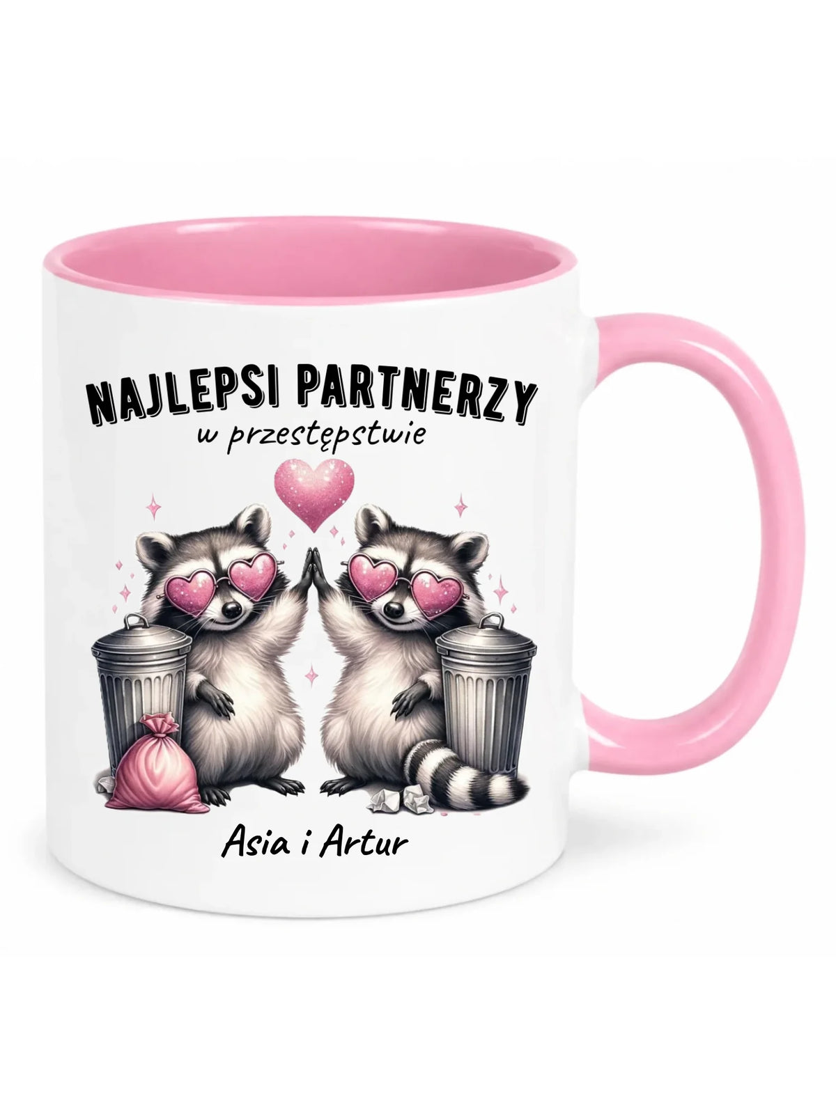 Kubek dla par - Najlepsi partnerzy w przestępstwie - personalizowany W27
