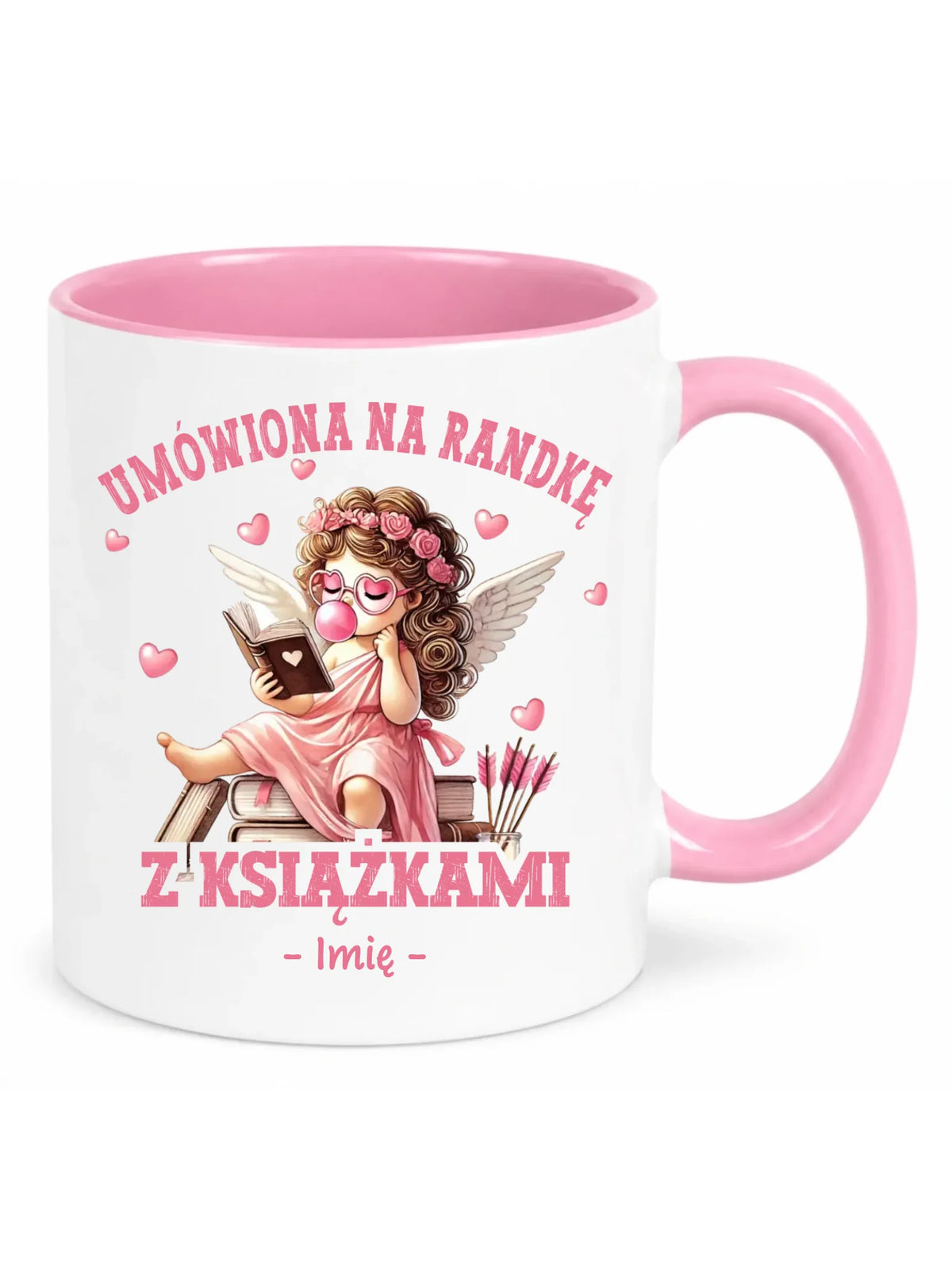 Kubek dla czytelniczki – Umówiona na randkę z książkami - personalizowany W19