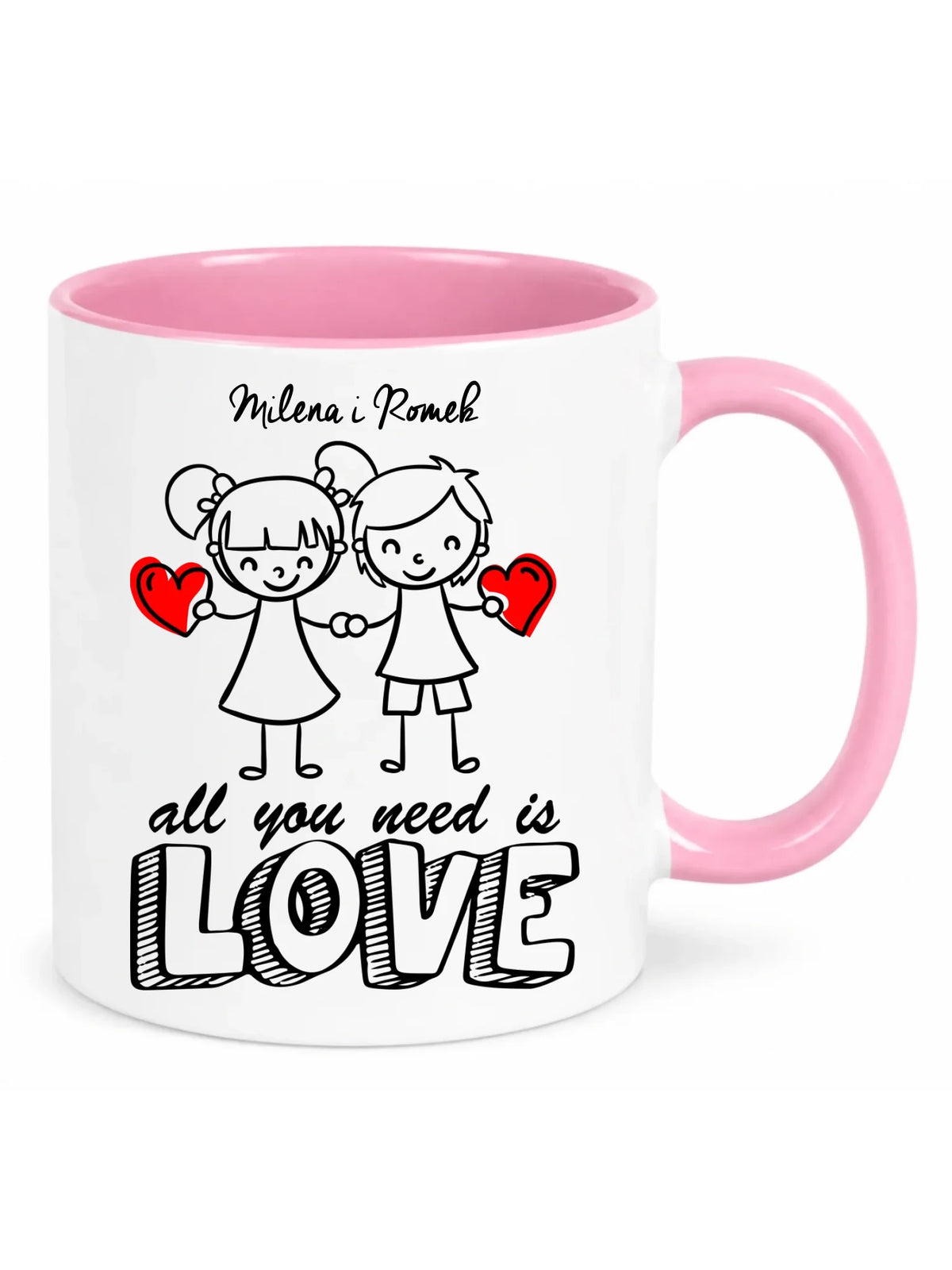 Kubek dla par - All You need is love - personalizowany W13