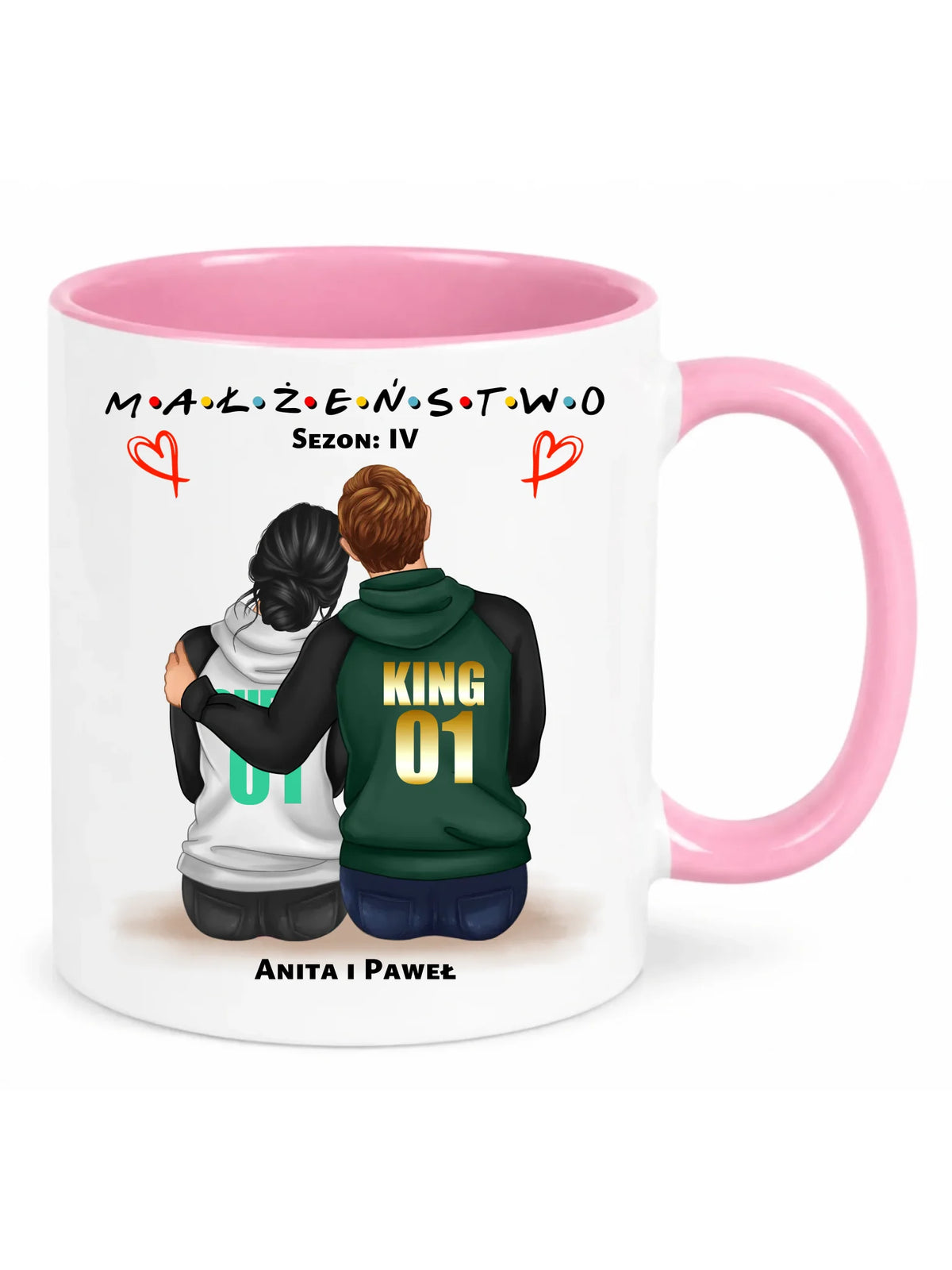 Kubek dla par - Małżeństwo Sezon - personalizowany W05