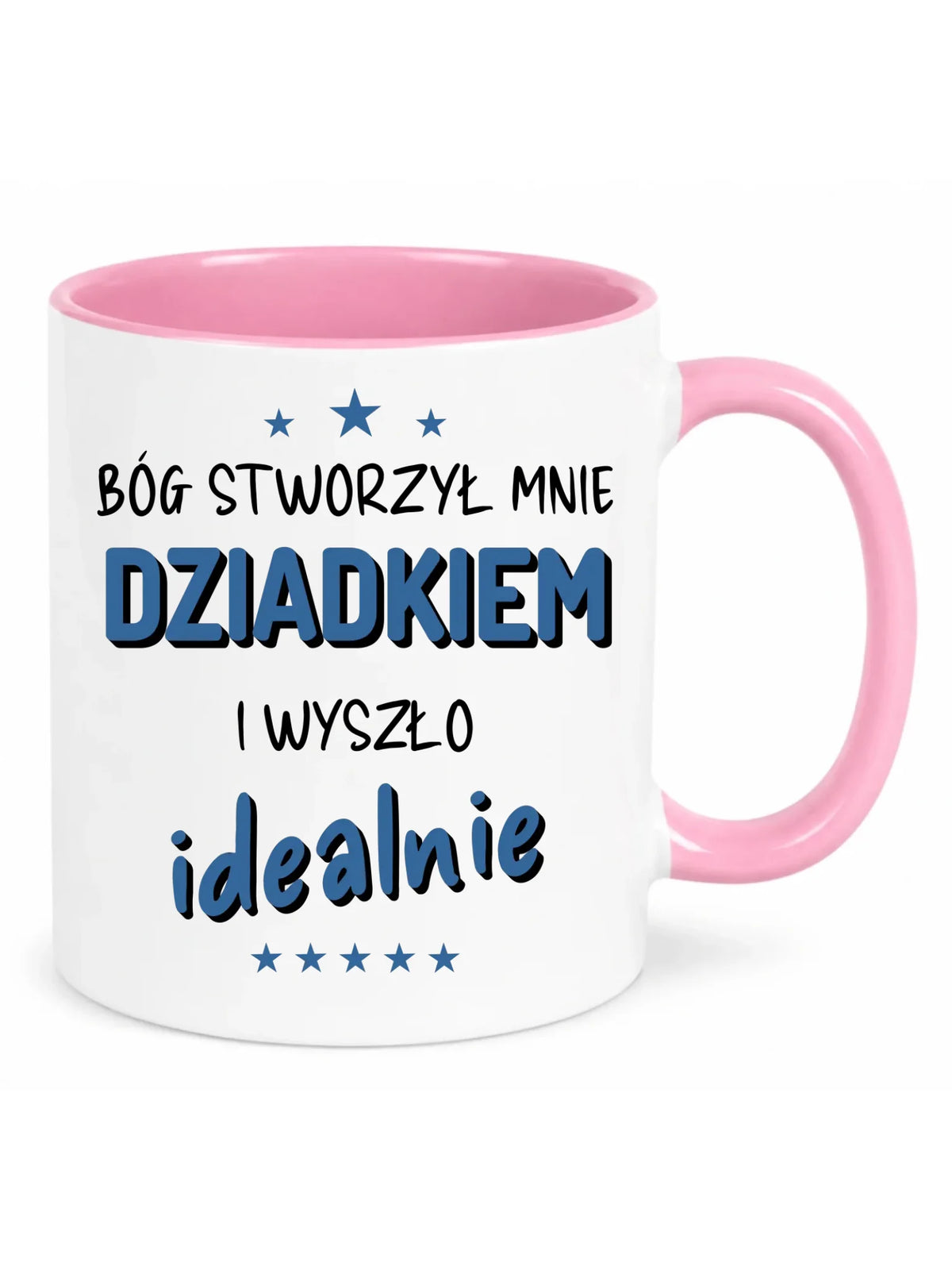 Kubek dla dziadka - Bóg stworzył mnie dziadkiem i wyszło idealnie D08