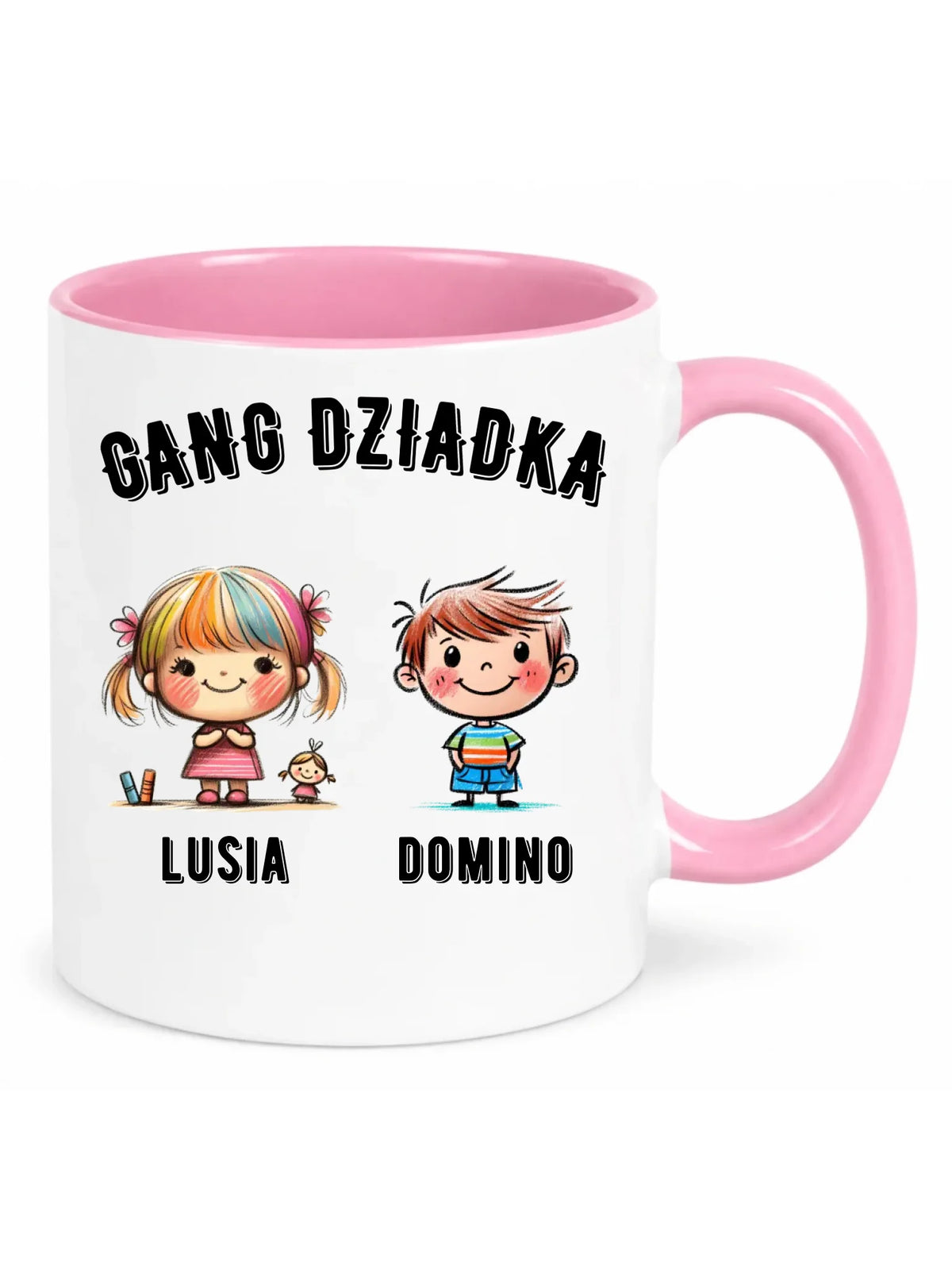 Kubek dla dziadka - Gang Dziadka imiona wnuków 2-6 - personalizowany D18