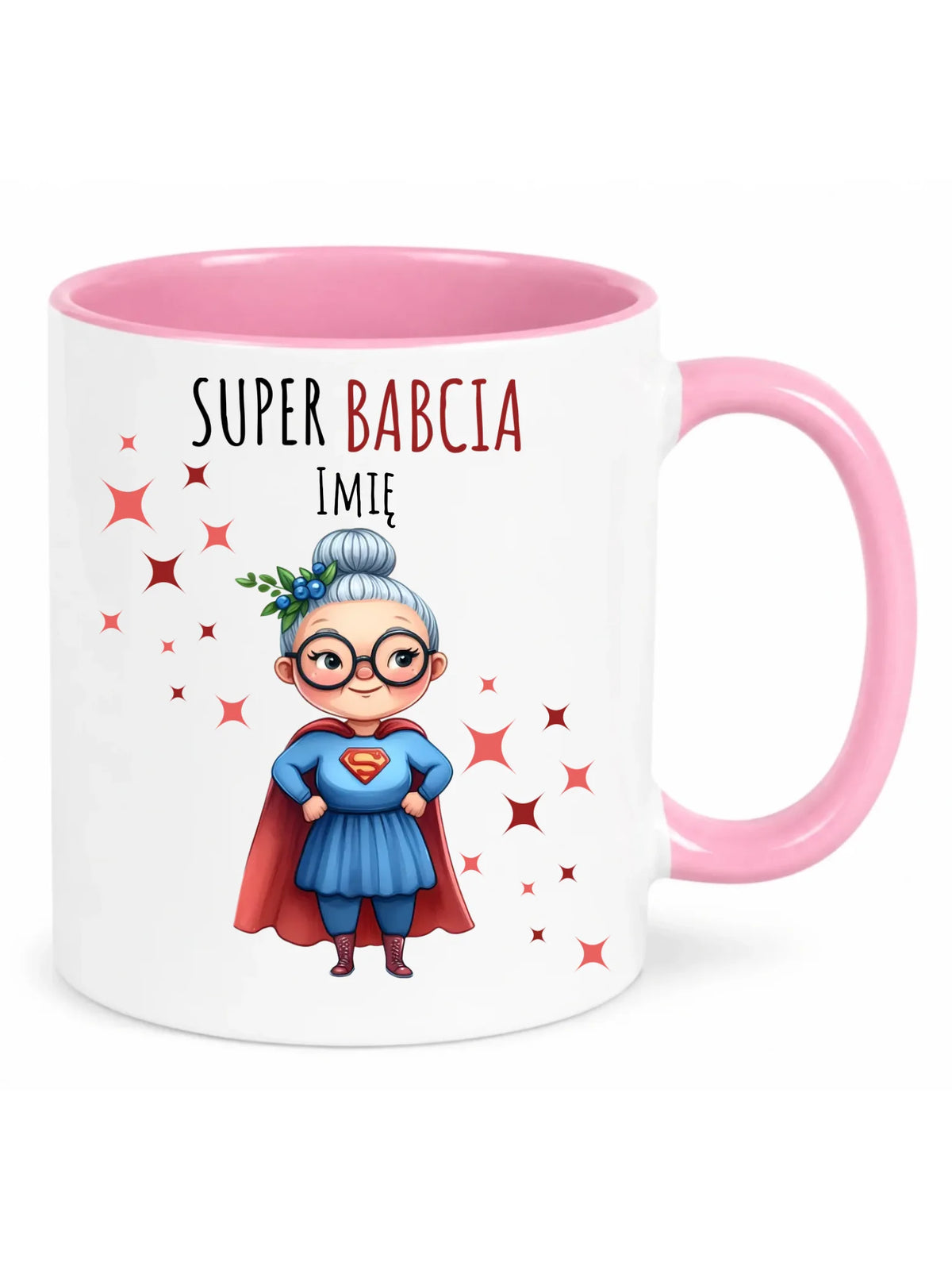 Kubek dla babci - Super Babcia - personalizowany B02