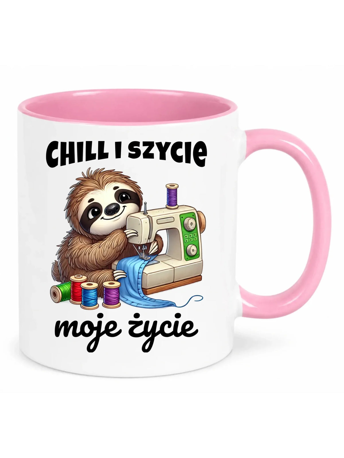 Kubek szyciowy dla krawcowej – Chill i szycie moje życie HS17