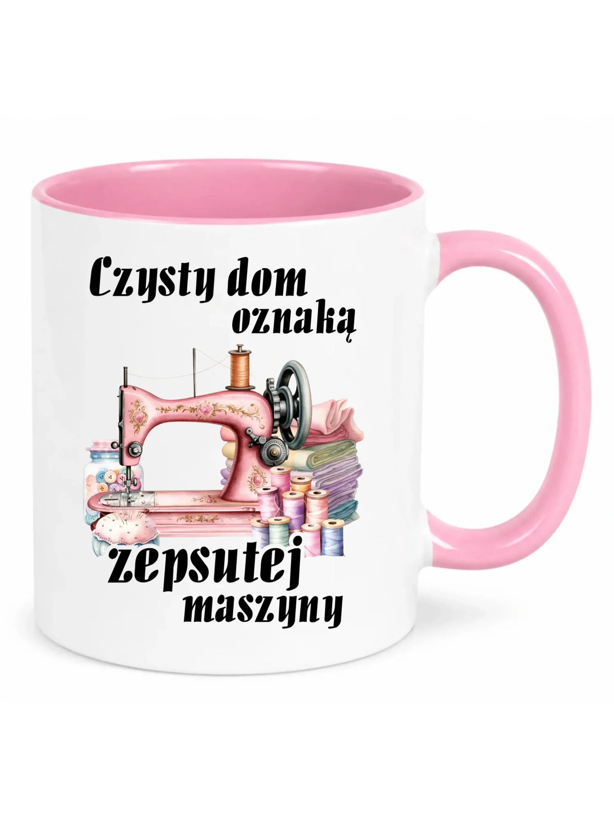 Kubek szyciowy dla krawcowej – Czysty dom oznaką zepsutej maszyny HS15