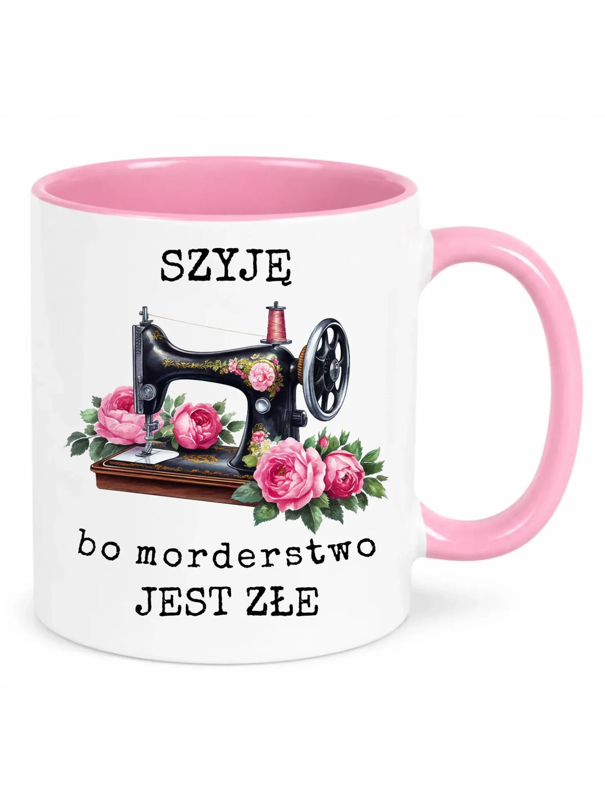 Kubek szyciowy dla krawcowej – Szyję, bo morderstwo jest złe HS14