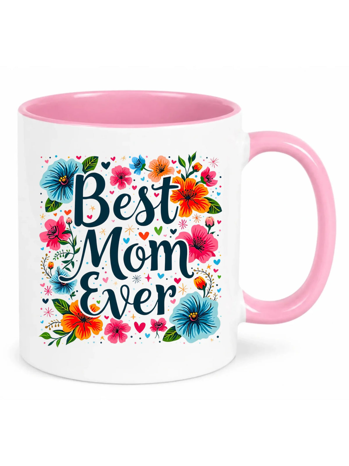 Kubek dla mamy - Kwiaty - Best mom ever DM34