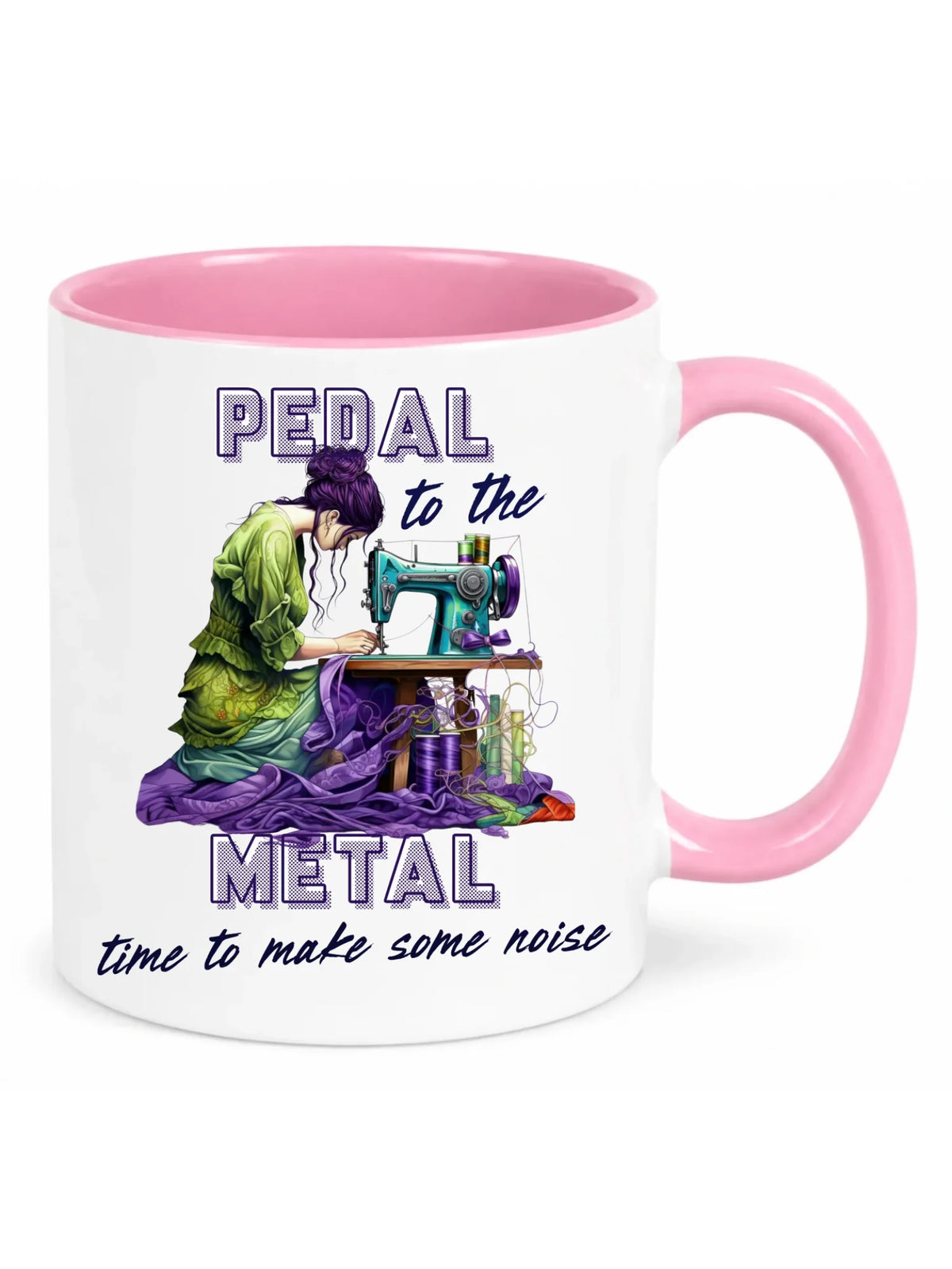 Kubek szyciowy - prezent dla krawcowej - PEDAL METAL HS01