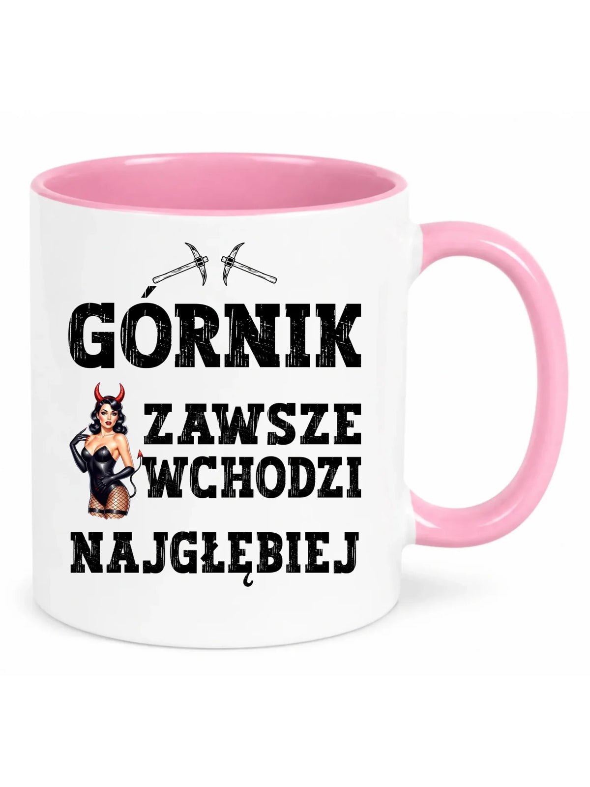 Kubek - prezent dla górnika - Górnik zawsze wchodzi najgłębiej G22